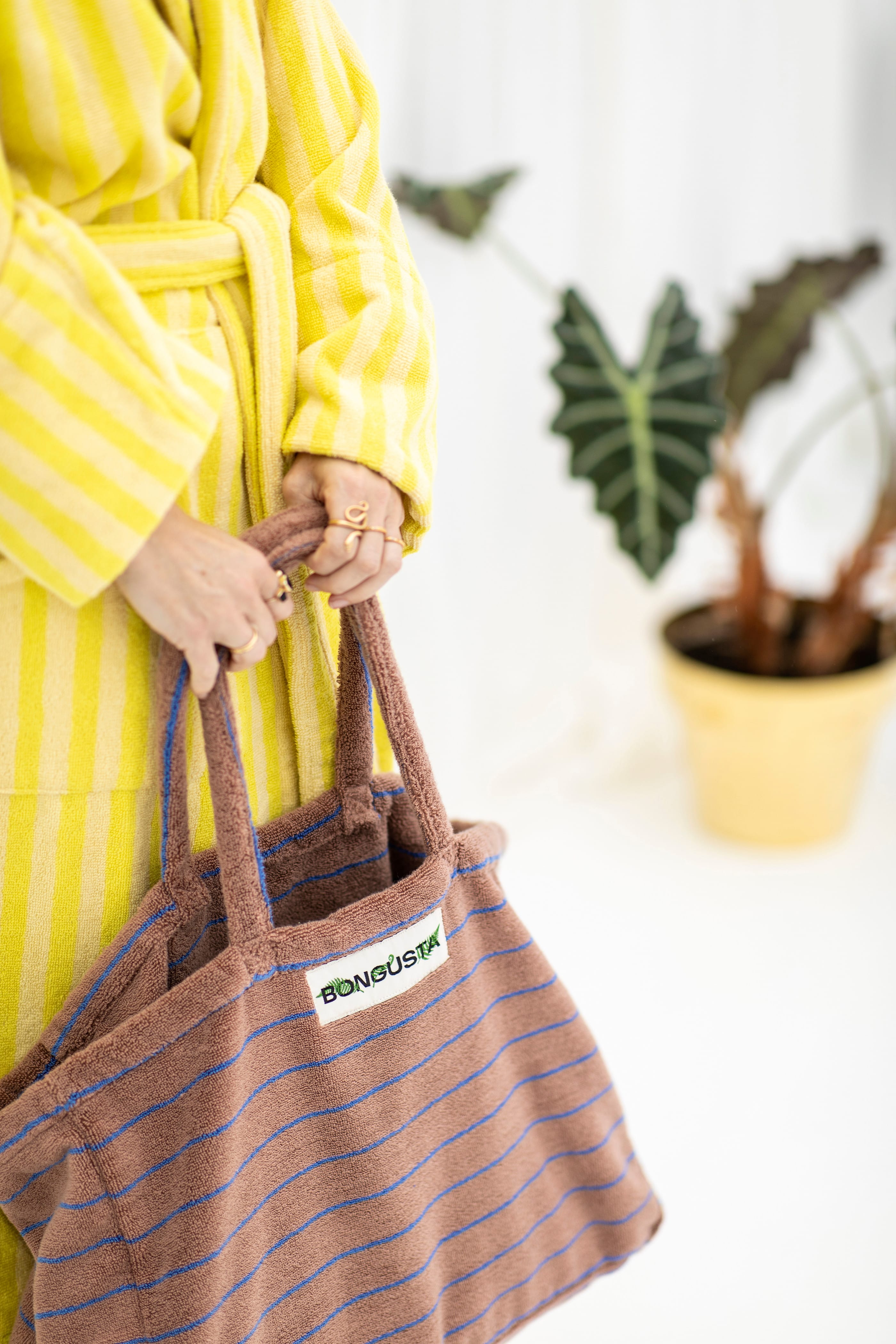 Bademantel NARAM Pristine & Neon yellow Bademantel Bongusta