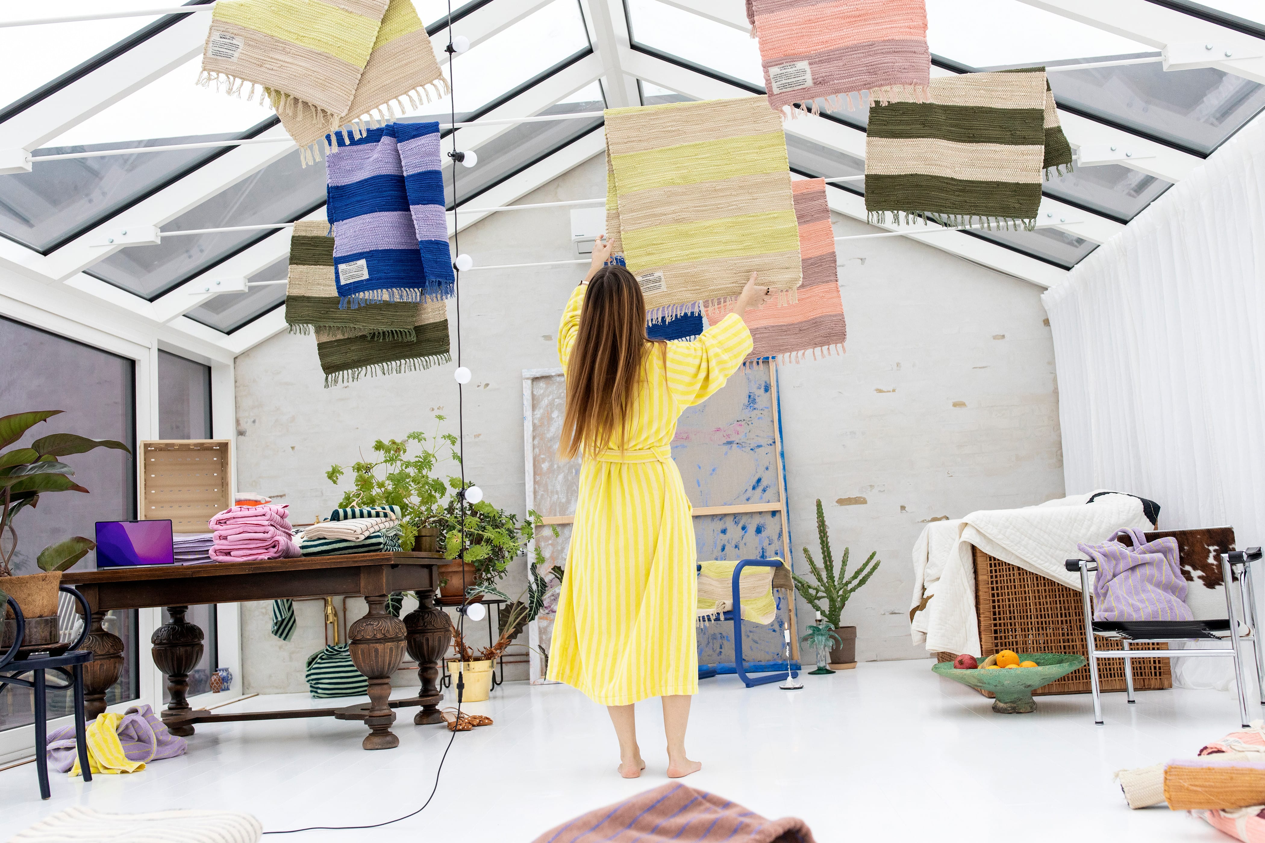 Bademantel NARAM Pristine & Neon yellow Bademantel Bongusta