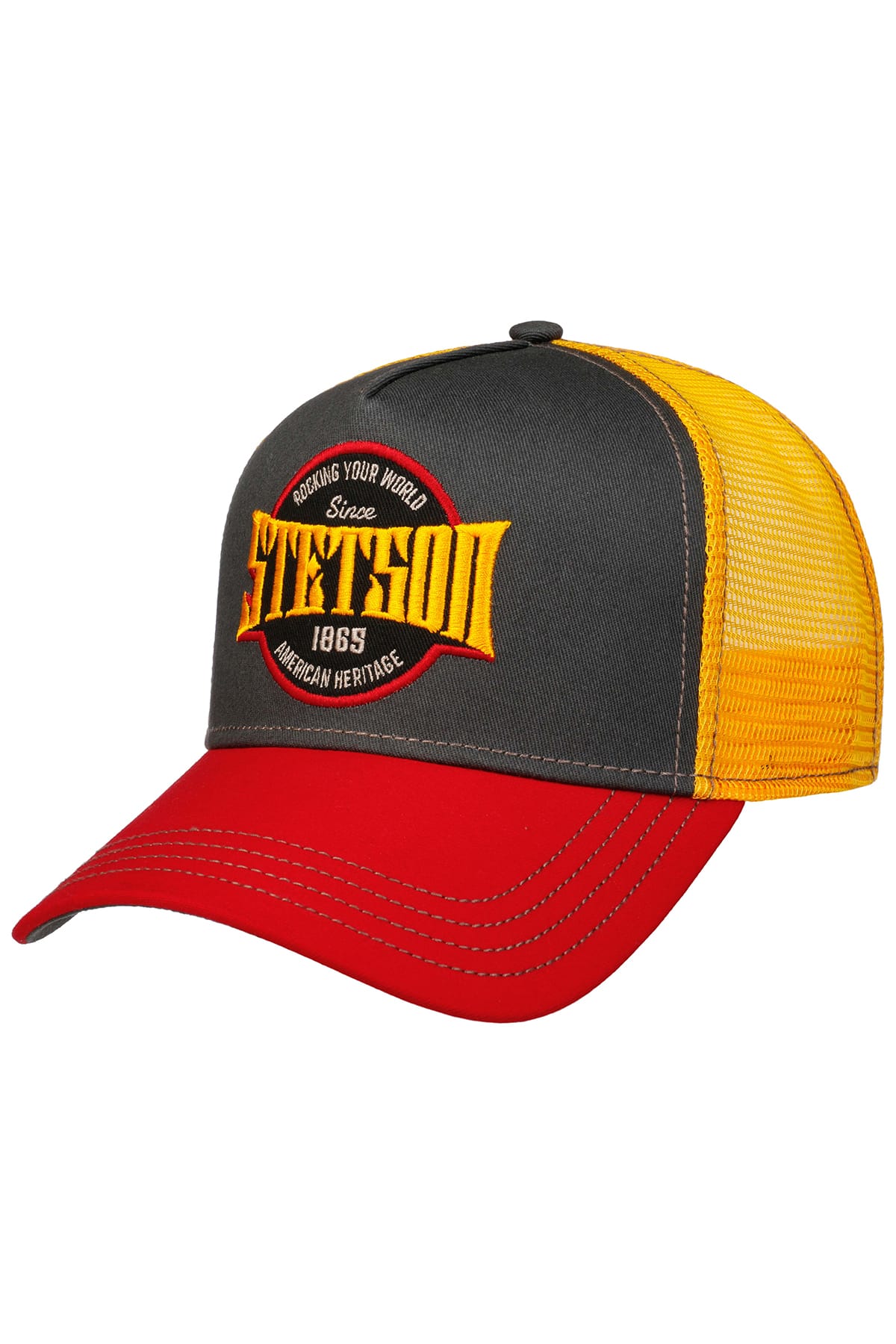 Baseballcap Trucker Cap Rocking Your World red/grey Baseballcap Stetson