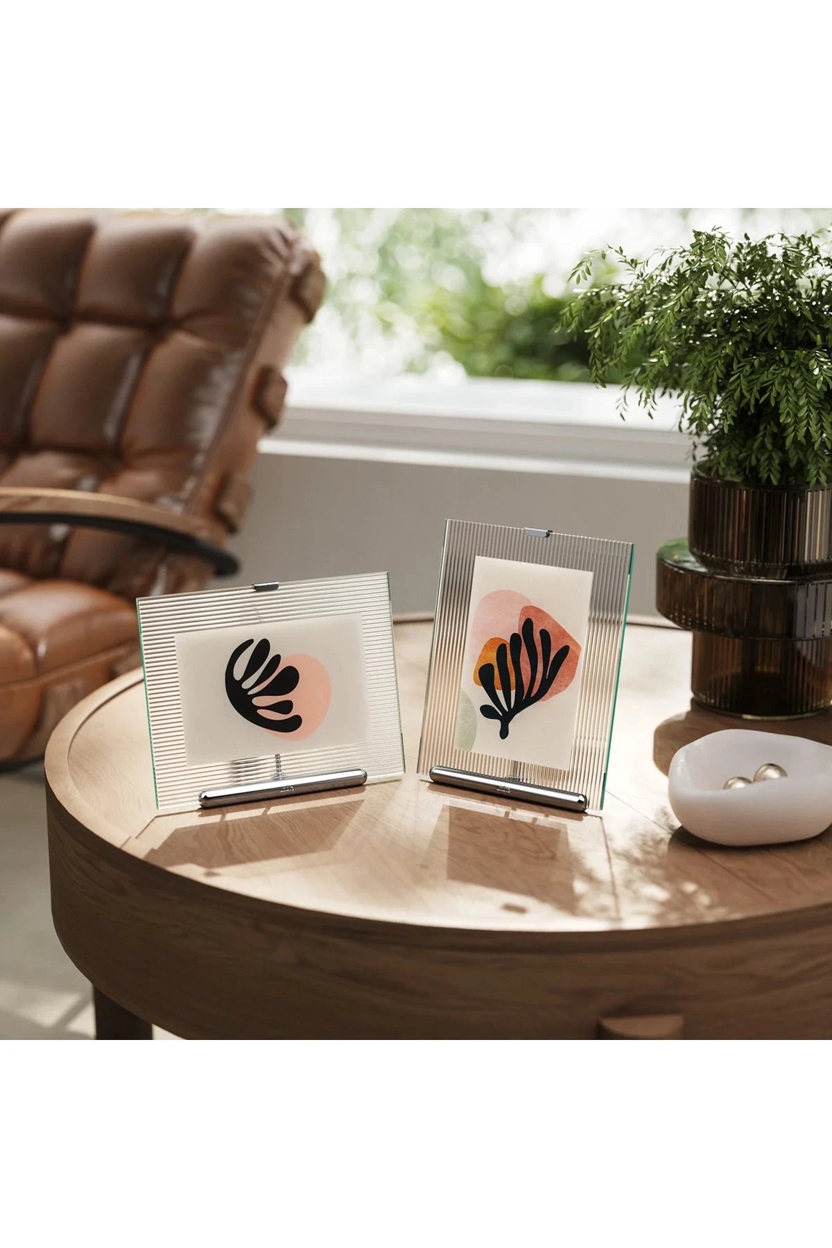 Bilderrahmen FLUTE PICTURE FRAME 4x6 CHROME Bilderrahmen Umbra