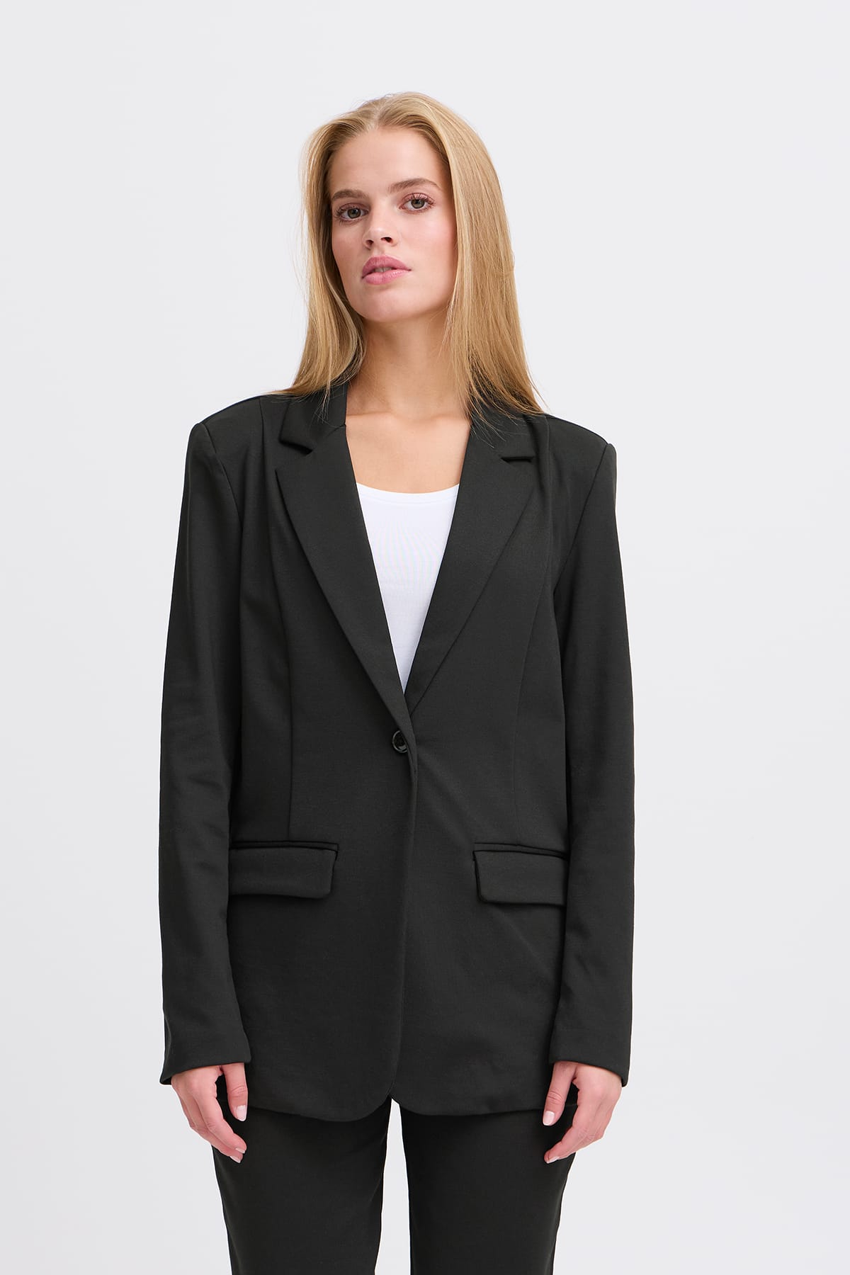 Blazer IHKATE SUS LONG BL4 Black Blazer ICHI