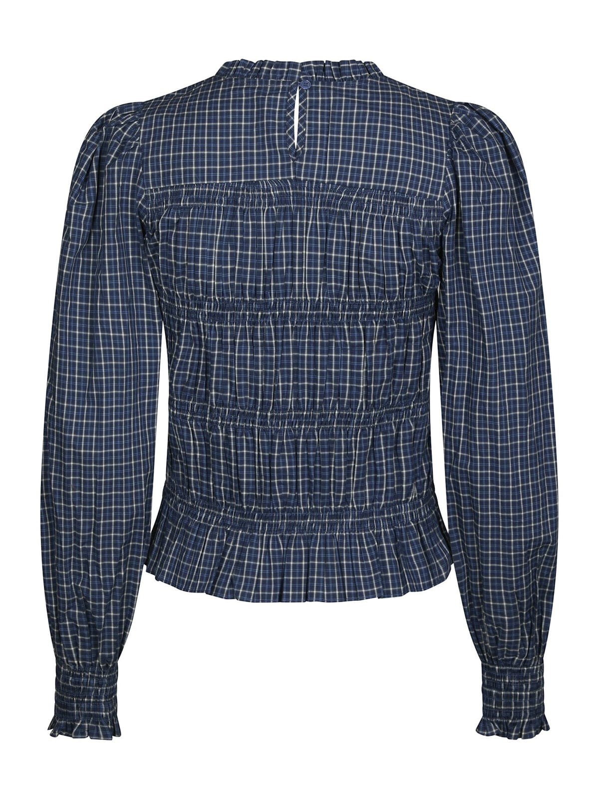 Bluse Marcia Check Blue Bluse Neo Noir