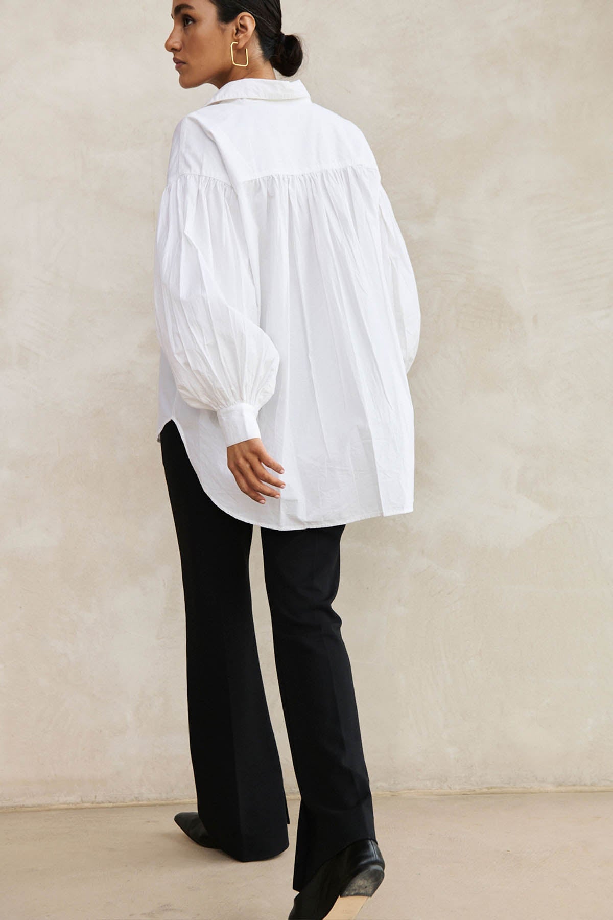Bluse sarah poplin white Bluse By Bar