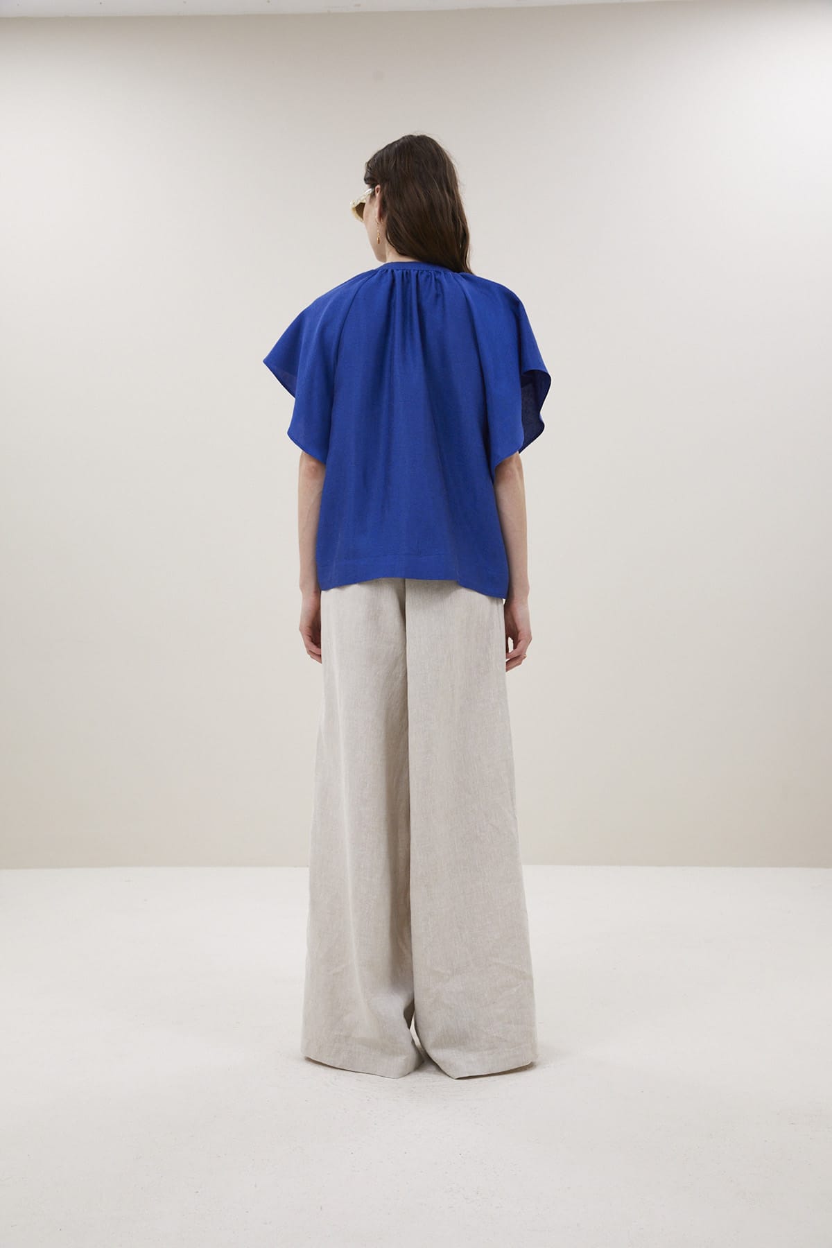 Bluse vina gloss kingsblue Bluse By Bar