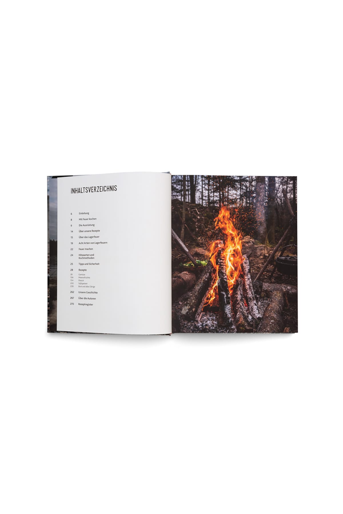 Buch Kochen mit Feuer Buch Gestalten