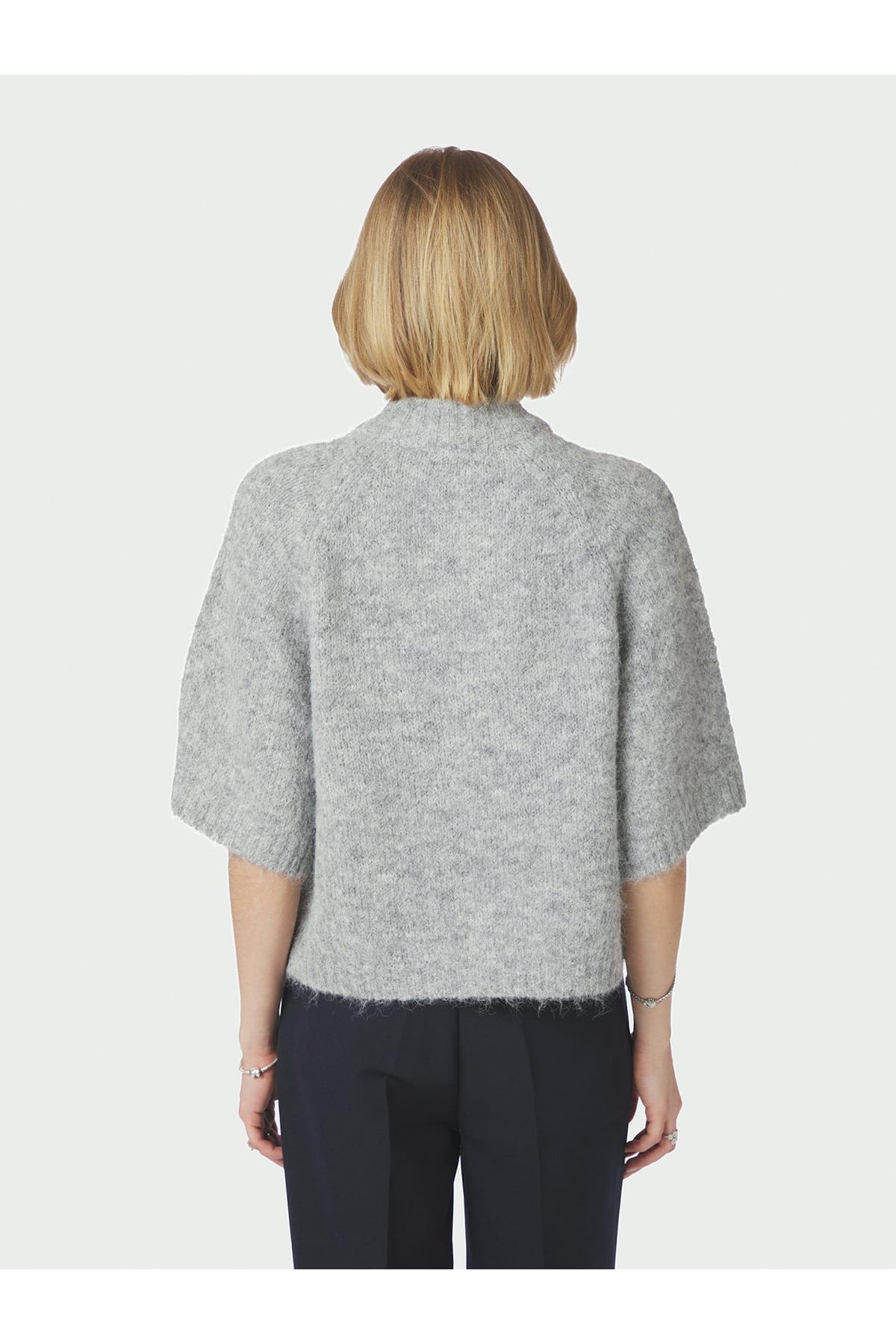 Cardigan Benuta Fluffy Knit Grey melange Cardigan Neo Noir