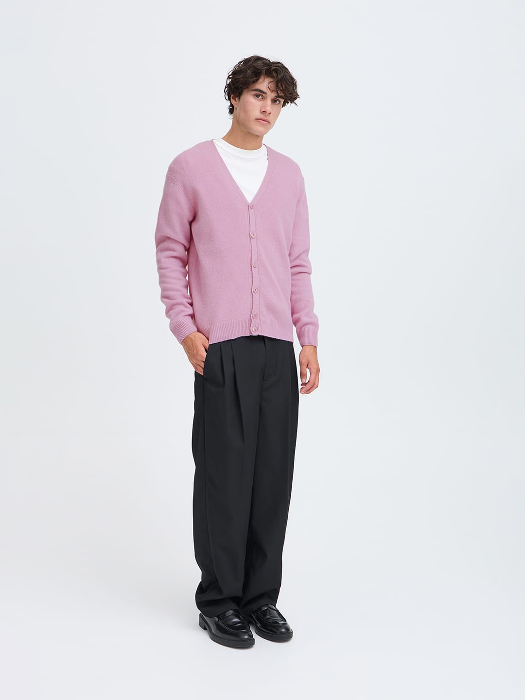 Cardigan CFKARL LAMBSWOOL LR-67188 LAVENDER MIST Cardigan Casual Friday