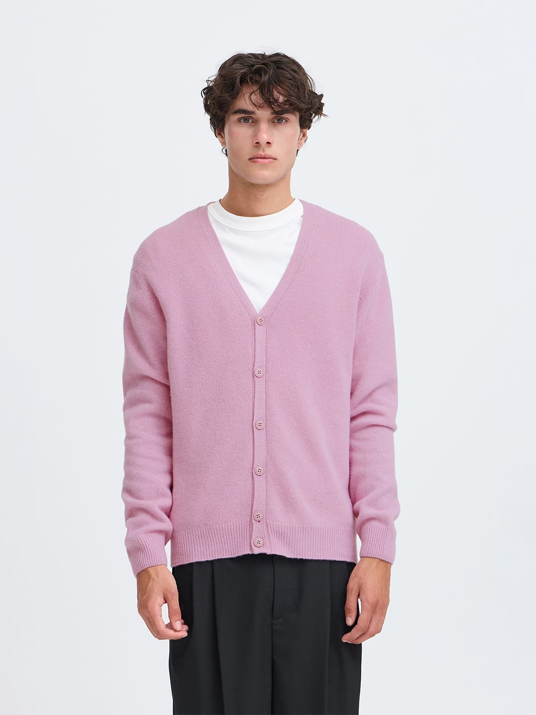 Cardigan CFKARL LAMBSWOOL LR-67188 LAVENDER MIST Cardigan Casual Friday