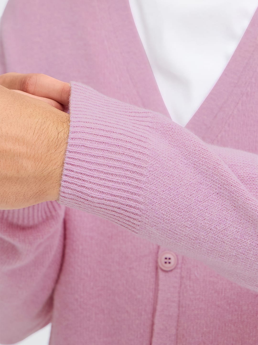 Cardigan CFKARL LAMBSWOOL LR-67188 LAVENDER MIST Cardigan Casual Friday