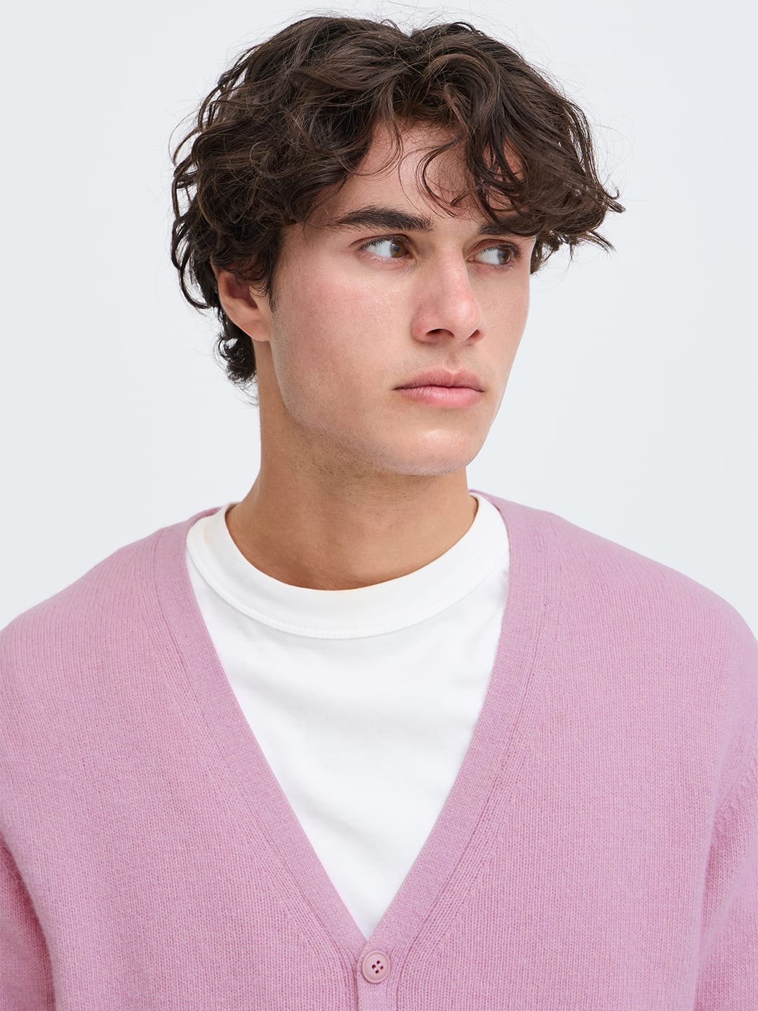 Cardigan CFKARL LAMBSWOOL LR-67188 LAVENDER MIST Cardigan Casual Friday