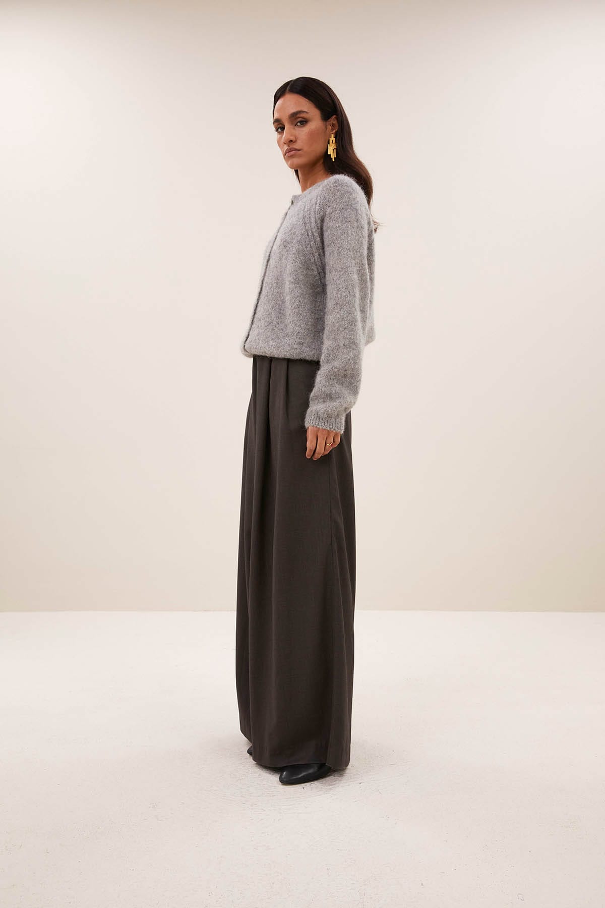 Cardigan falon grey melee Cardigan By Bar
