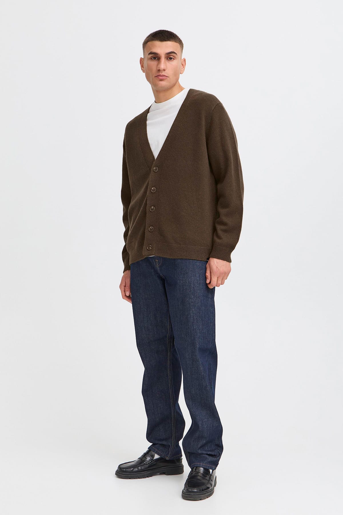 Cardigan SDRICK CARDIGAN Slate Black Cardigan Solid