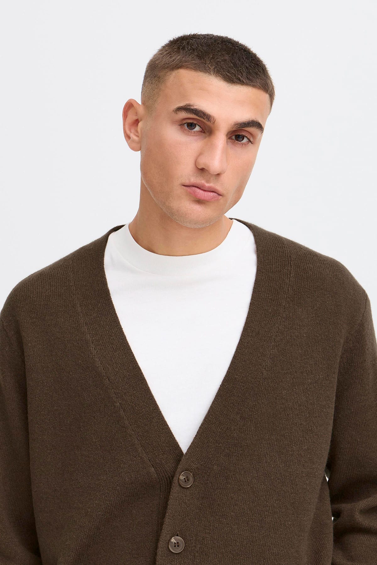 Cardigan SDRICK CARDIGAN Slate Black Cardigan Solid