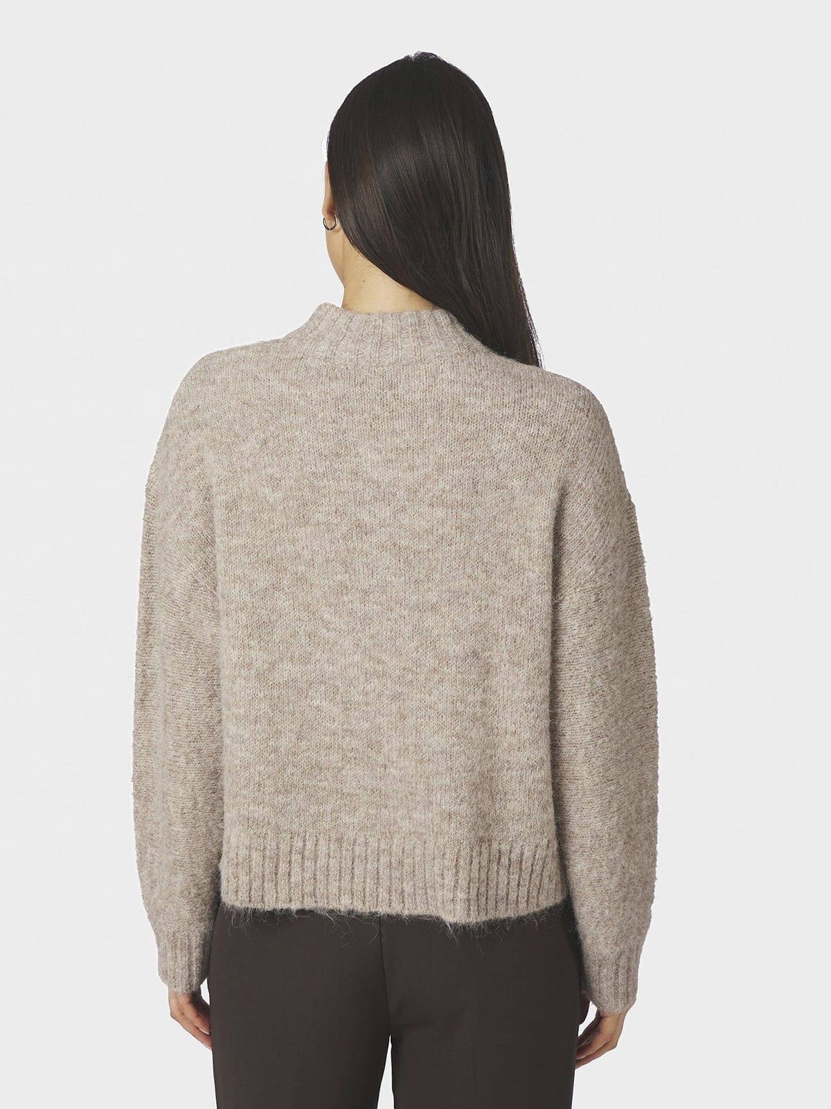 Cardigan Taura Fluffy Knit Beige Melange Cardigan Neo Noir
