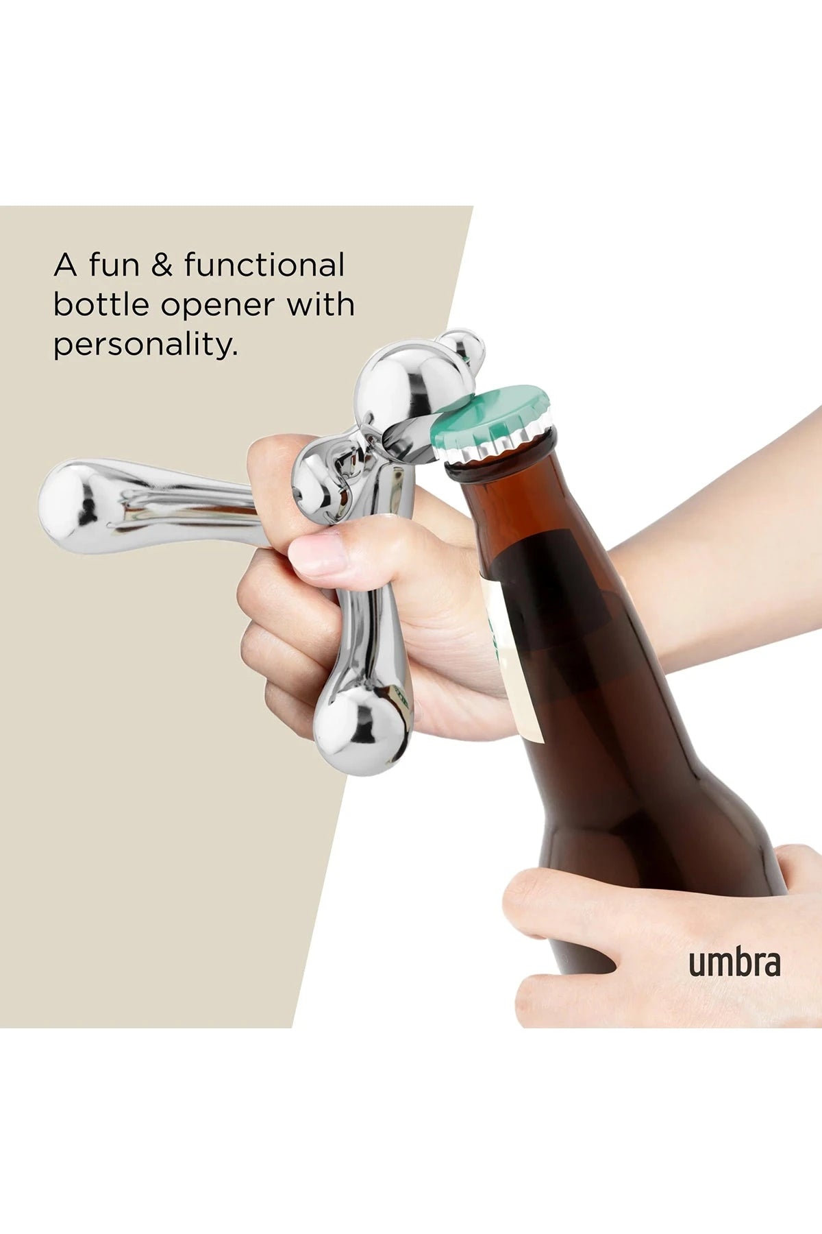 Flaschenöffner RODEO BUDDY 1/6 CHROME Flaschenöffner Umbra