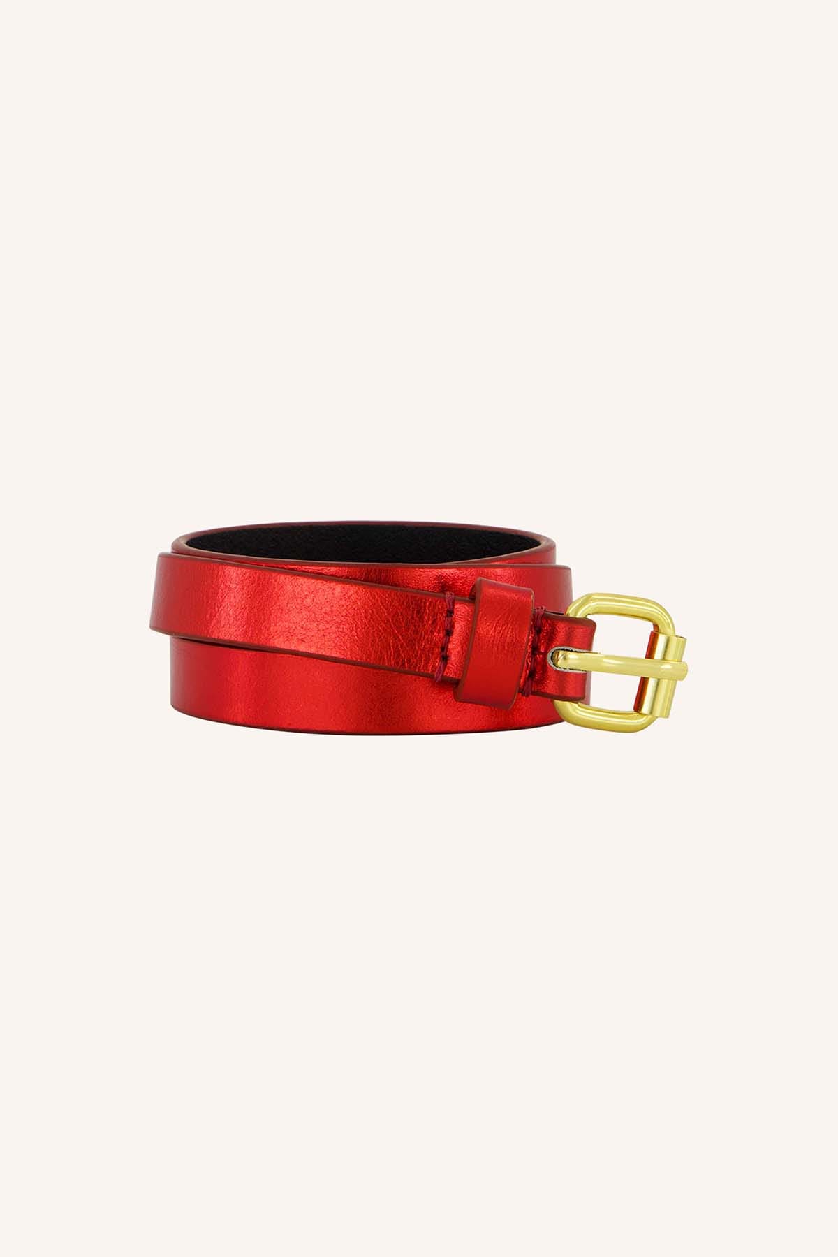 Gürtel Julie Gloss scarlet red Gürtel By Bar
