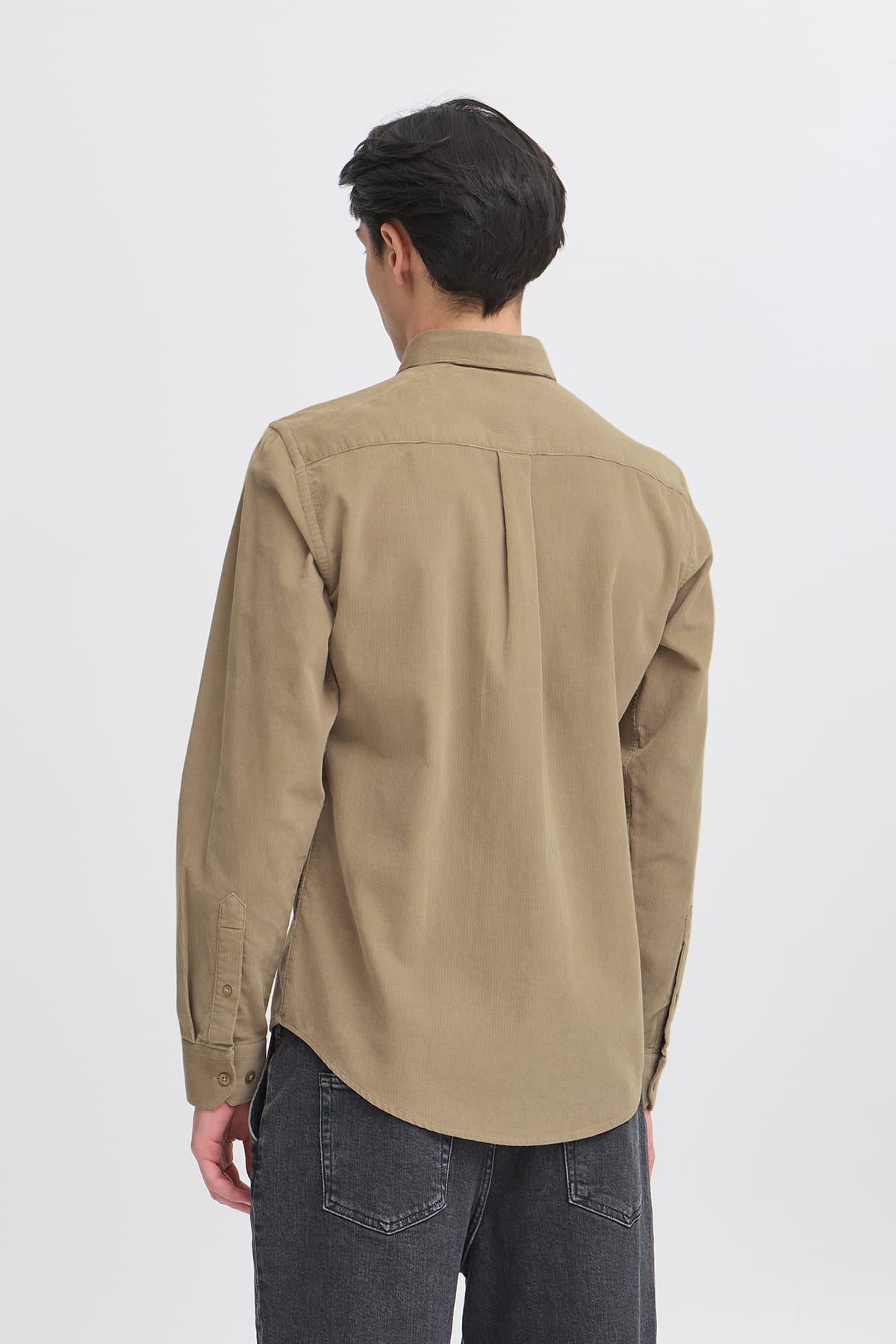 Hemd CFANTON LS BD baby cord shirt Roasted Cashew Hemd Casual Friday