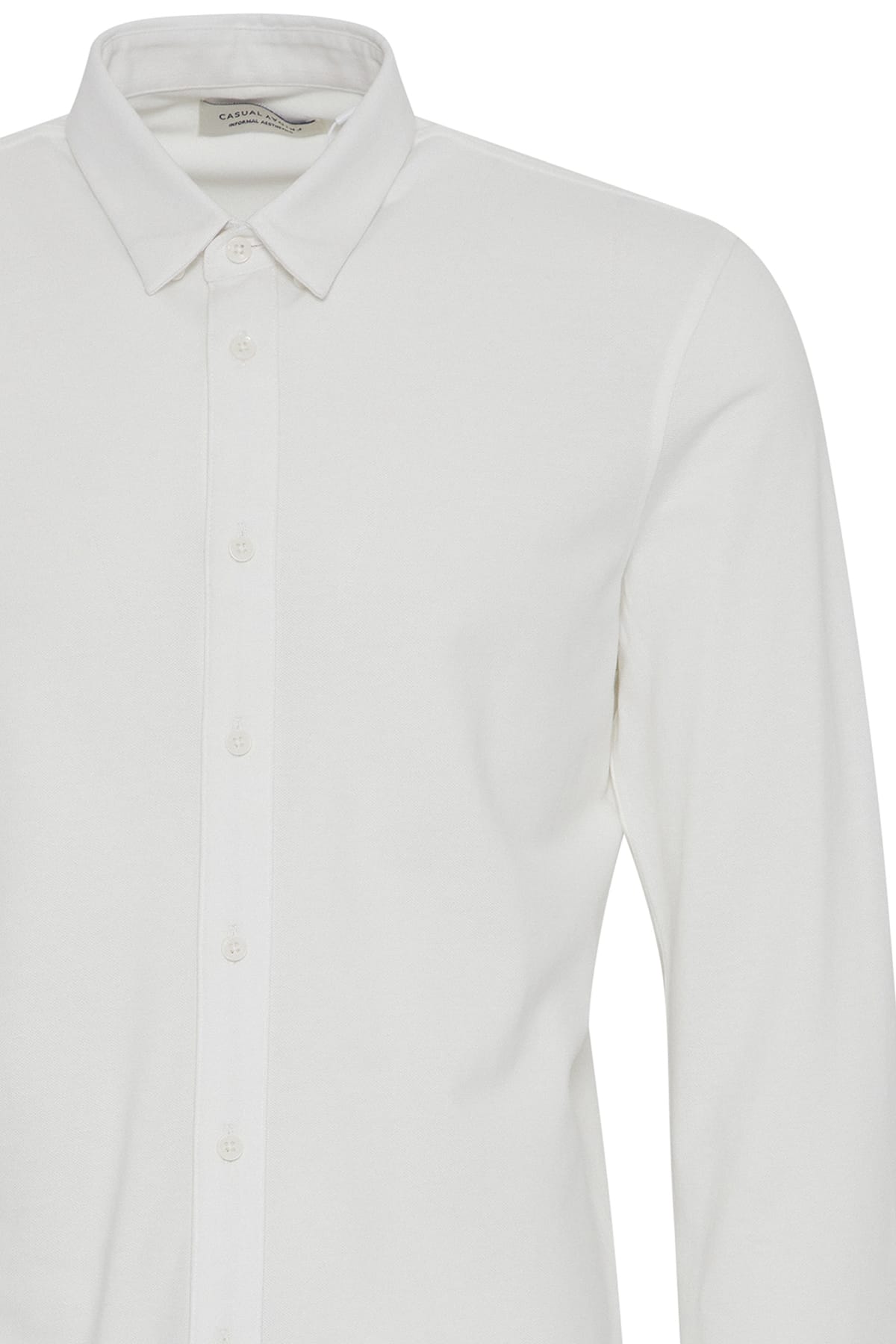 Hemd CFArthur LS BU jersey piquet shirt Snow White Hemd Casual Friday