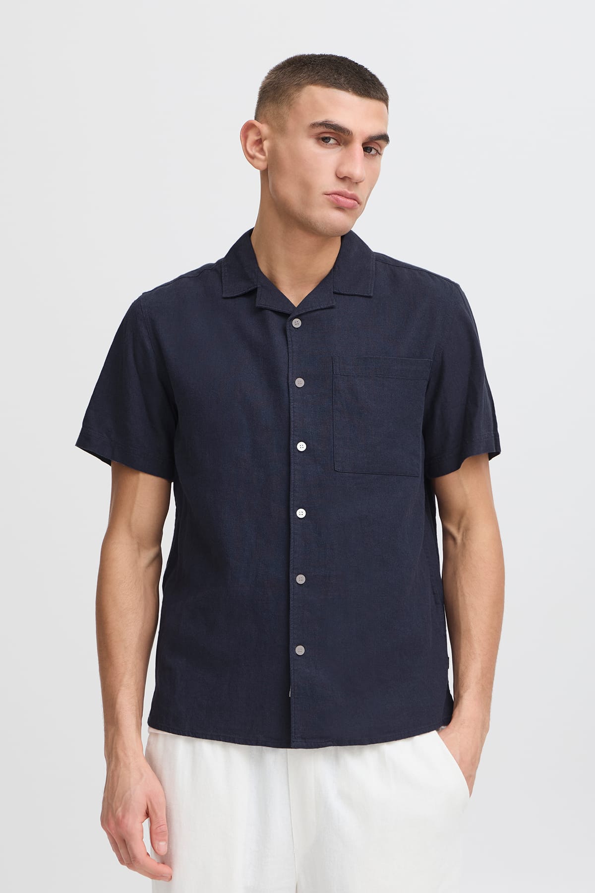 Hemd SDALLAN CUBA Insignia Blue Hemd Solid