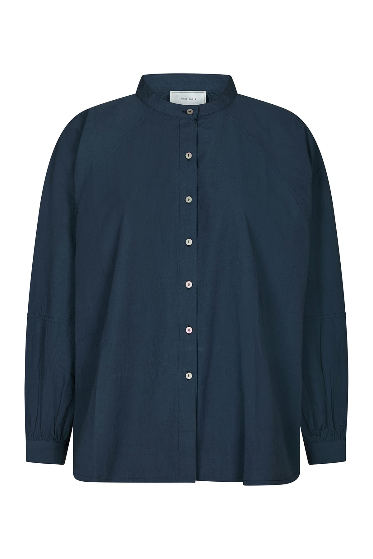 Hemd Solane C Poplin Navy Hemd Neo Noir