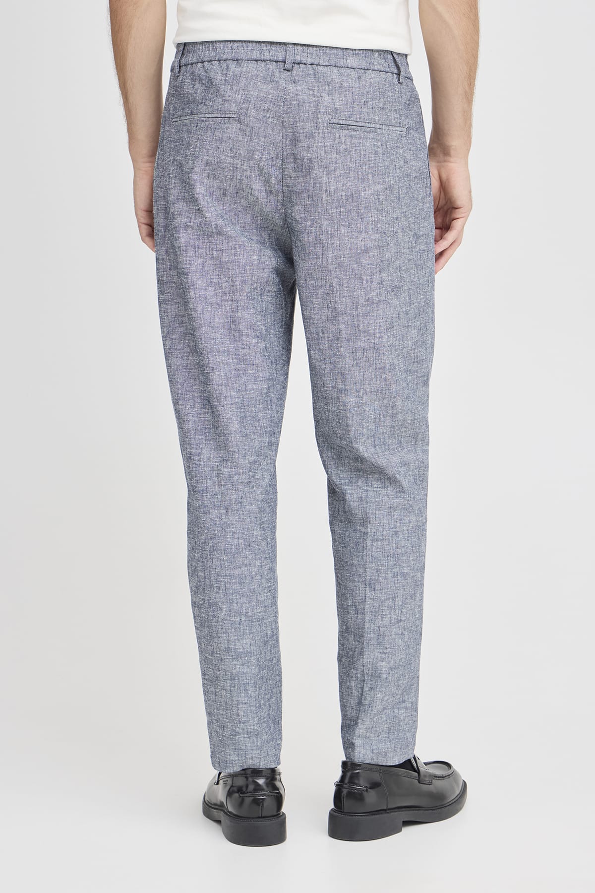 Hose CFMARC 0144 linen mix Dark Navy Melange Hose Casual Friday