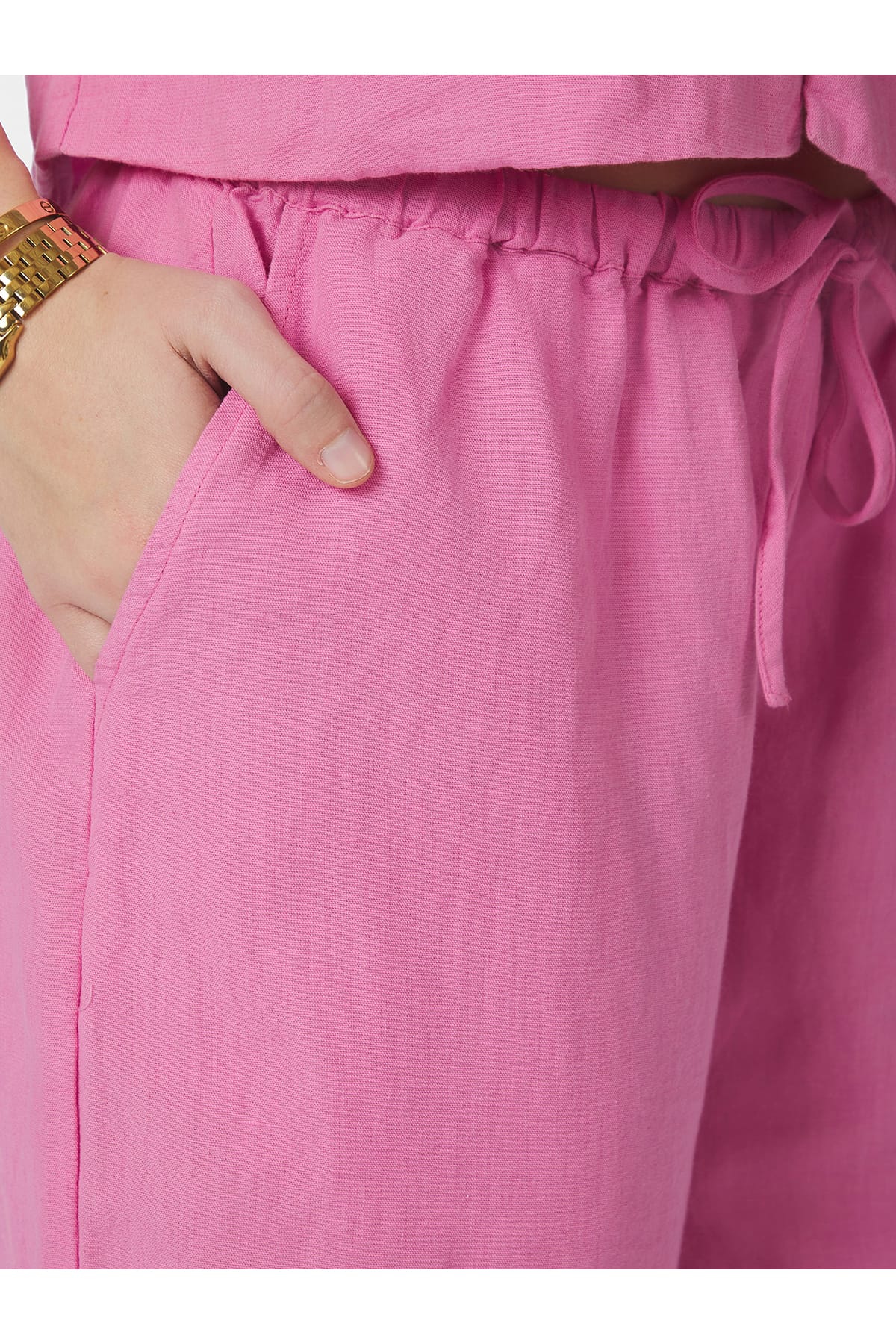 Hose Heifa Linen Pants Pink Hose Neo Noir
