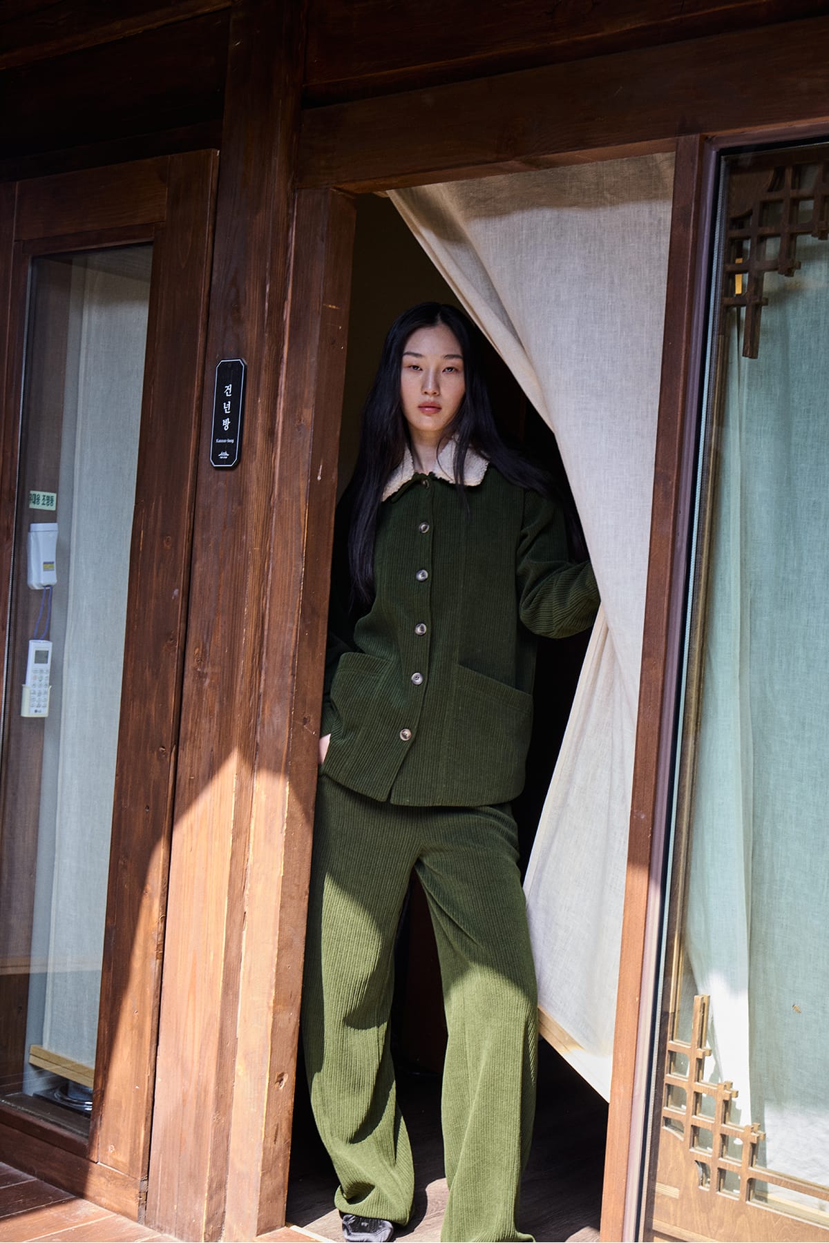 Hose IHKATE CORDUROY PA3 Rifle Green Hose ICHI