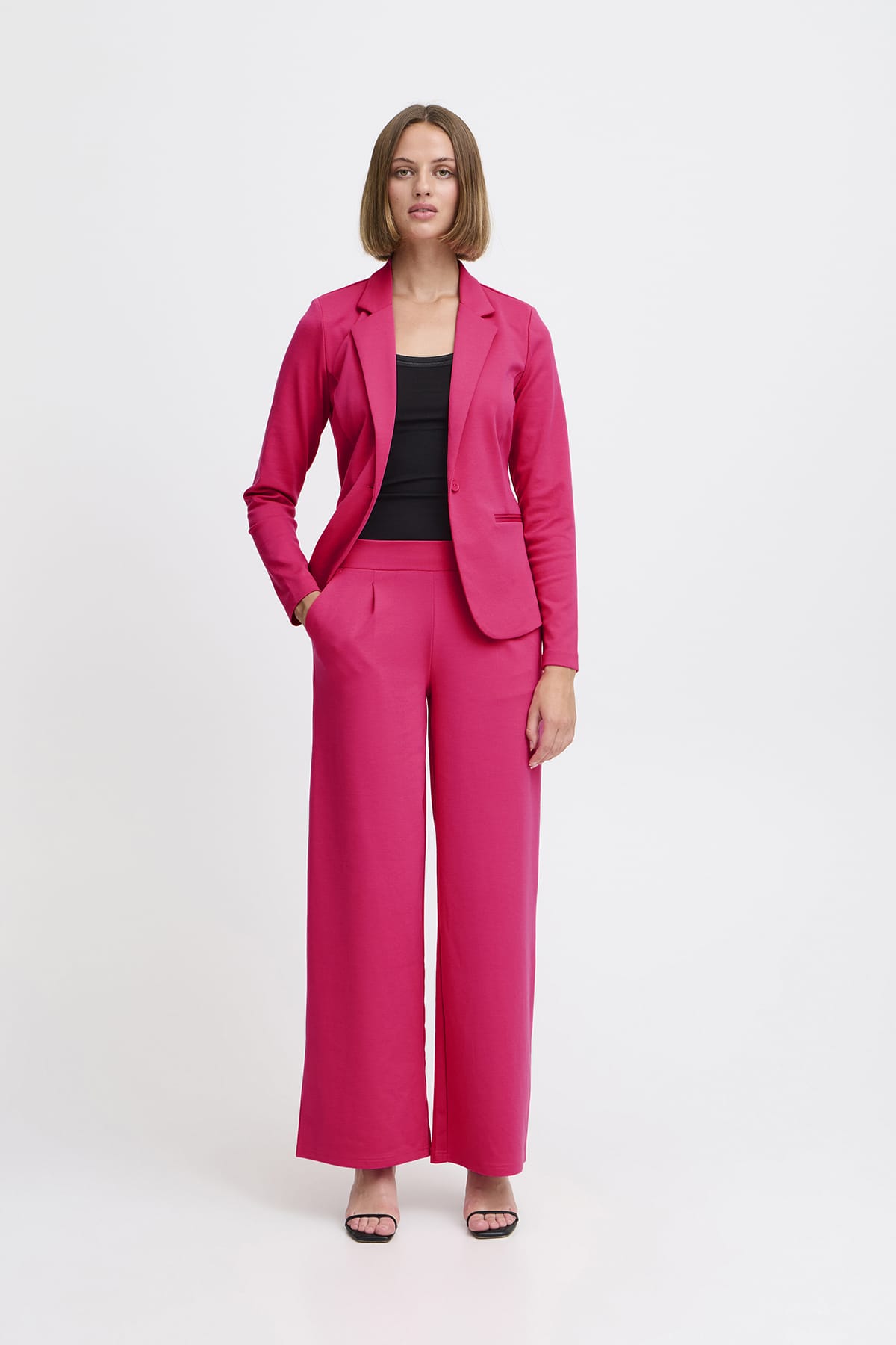 Hose IHKATE SUS LONG WIDE PA2 Pink Yarrow Hose ICHI