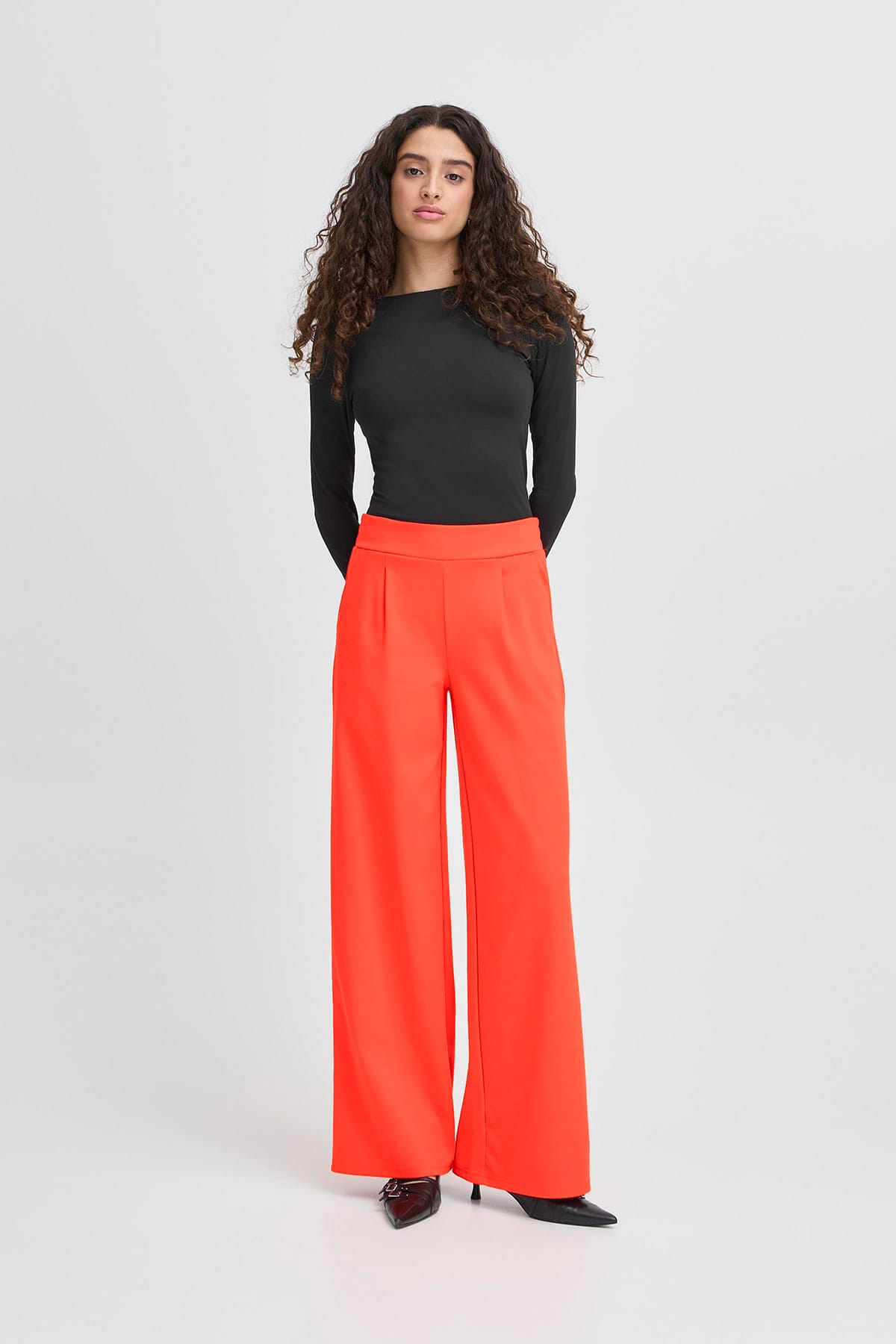 Hose IHKATE SUS LONG WIDE PA2 Poppy Red Hose ICHI