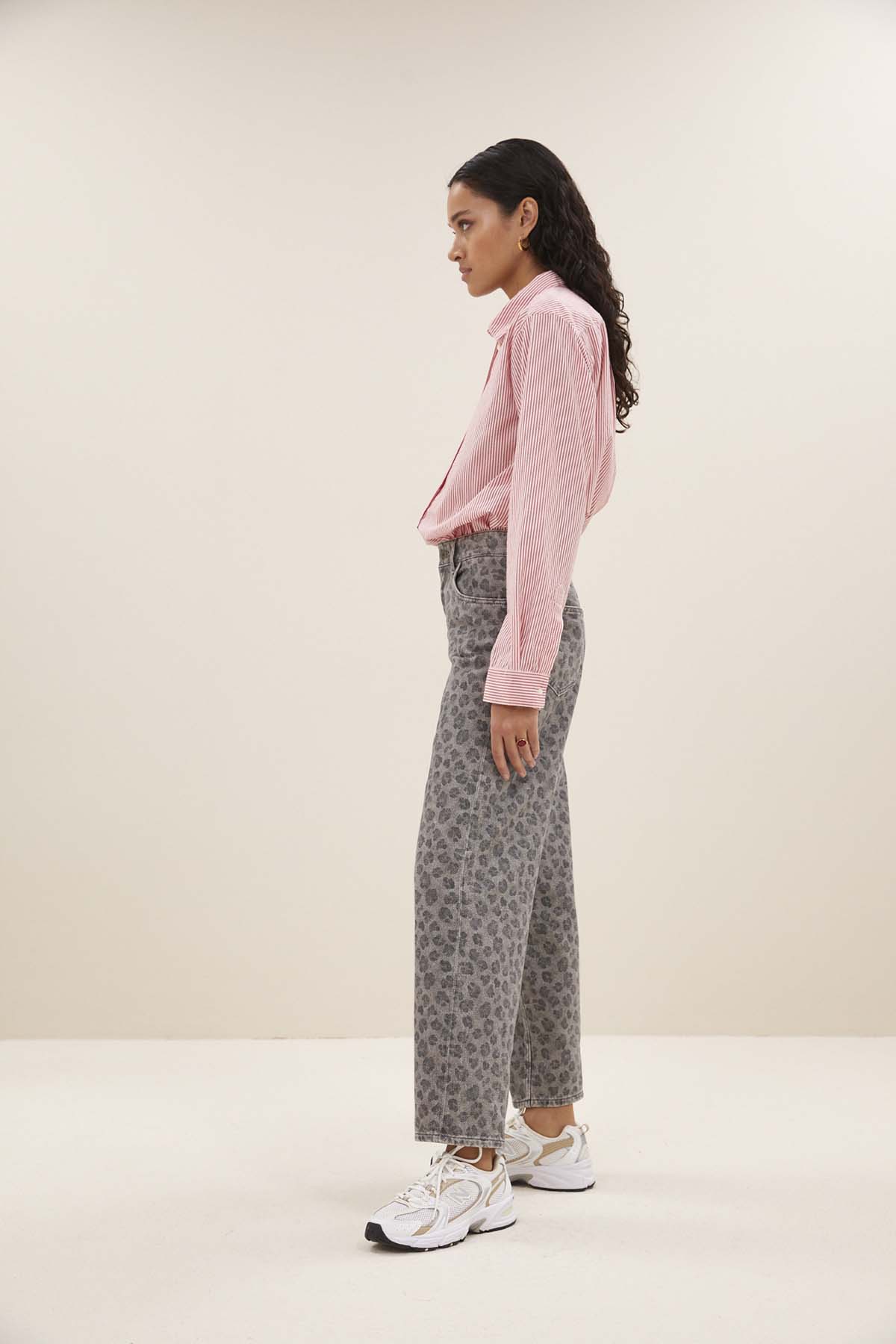 Hose lew grey cheetah Hose By Bar