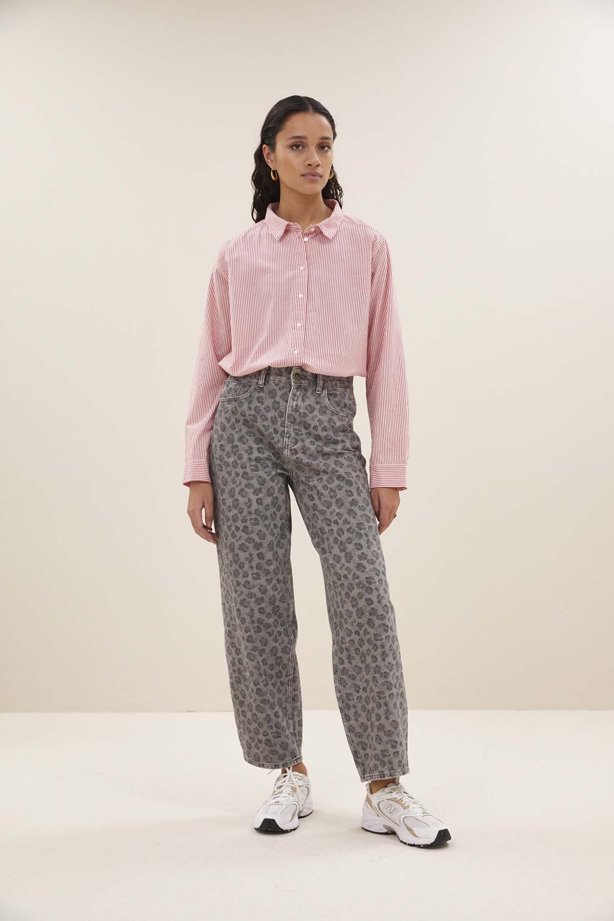 Hose lew grey cheetah Hose By Bar