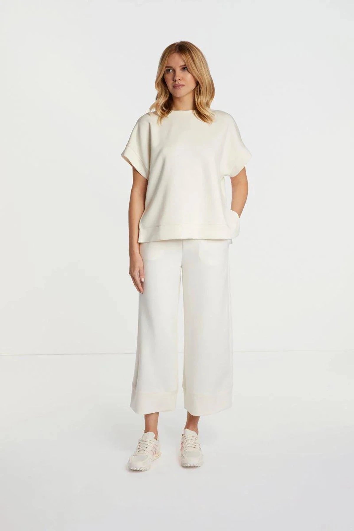 Hose Peach Culotte pearl white Hose Rich&Royal