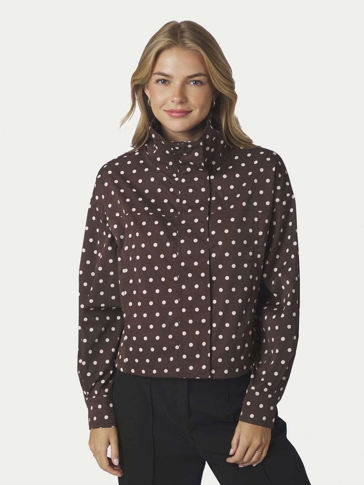 Jacke Callisa Dot Brown Jacke Neo Noir