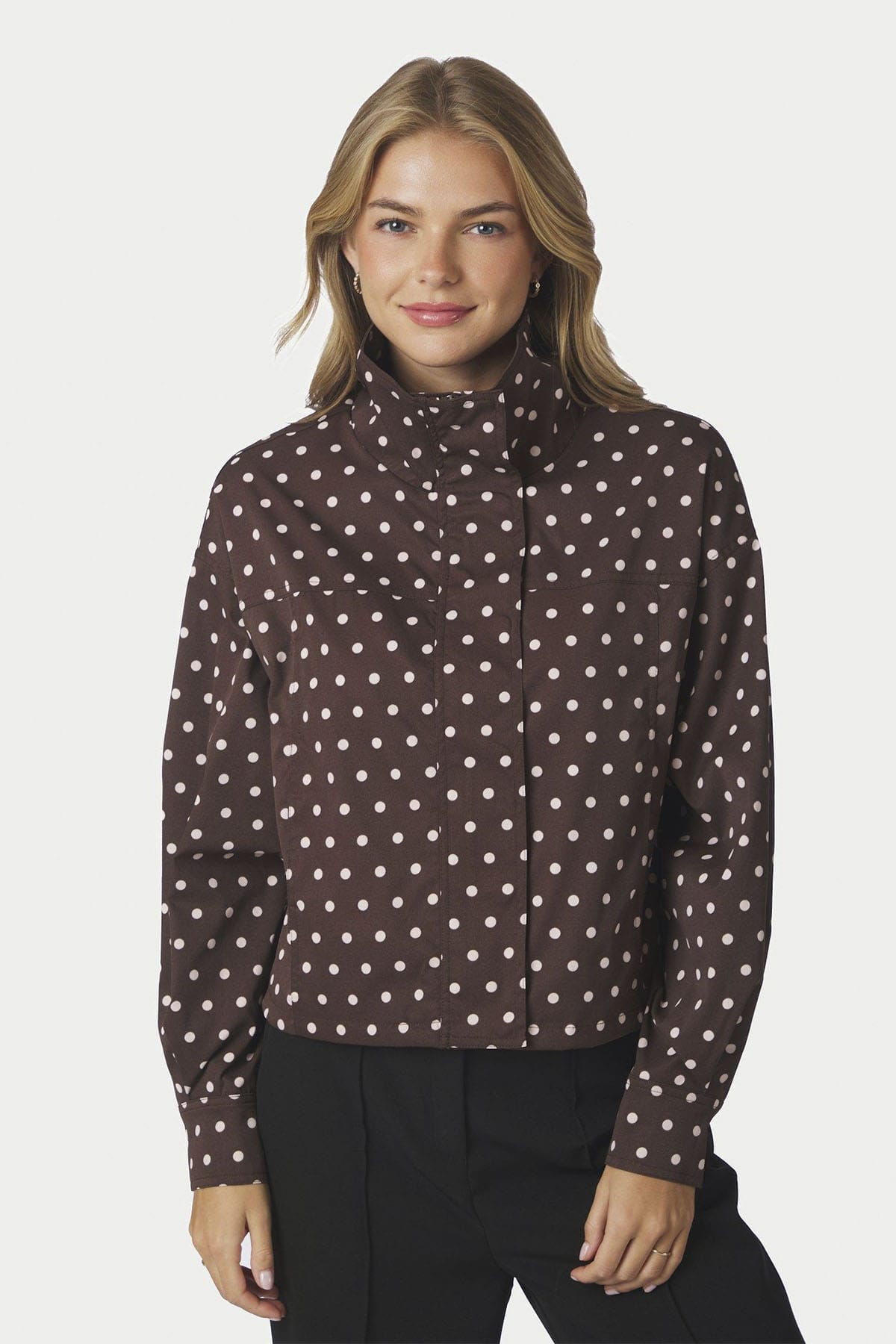 Jacke Callisa Dot Brown Jacke Neo Noir