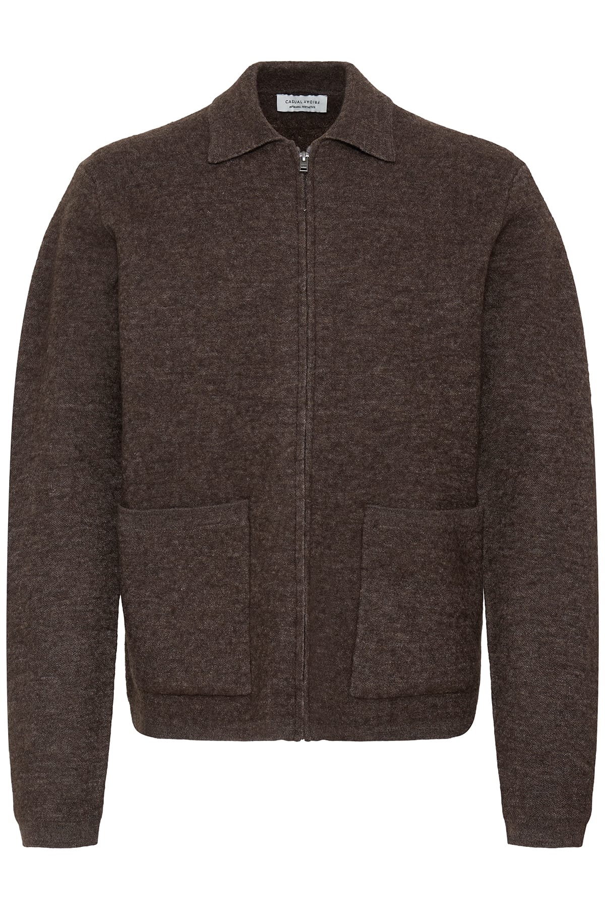 Jacke CFWILLI KNIT SEAL BROWN MELANGE Jacke Casual Friday