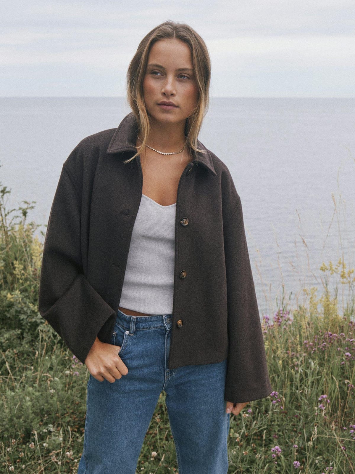 Jacke Hamra Wool Chocolate Brown Jacke Neo Noir