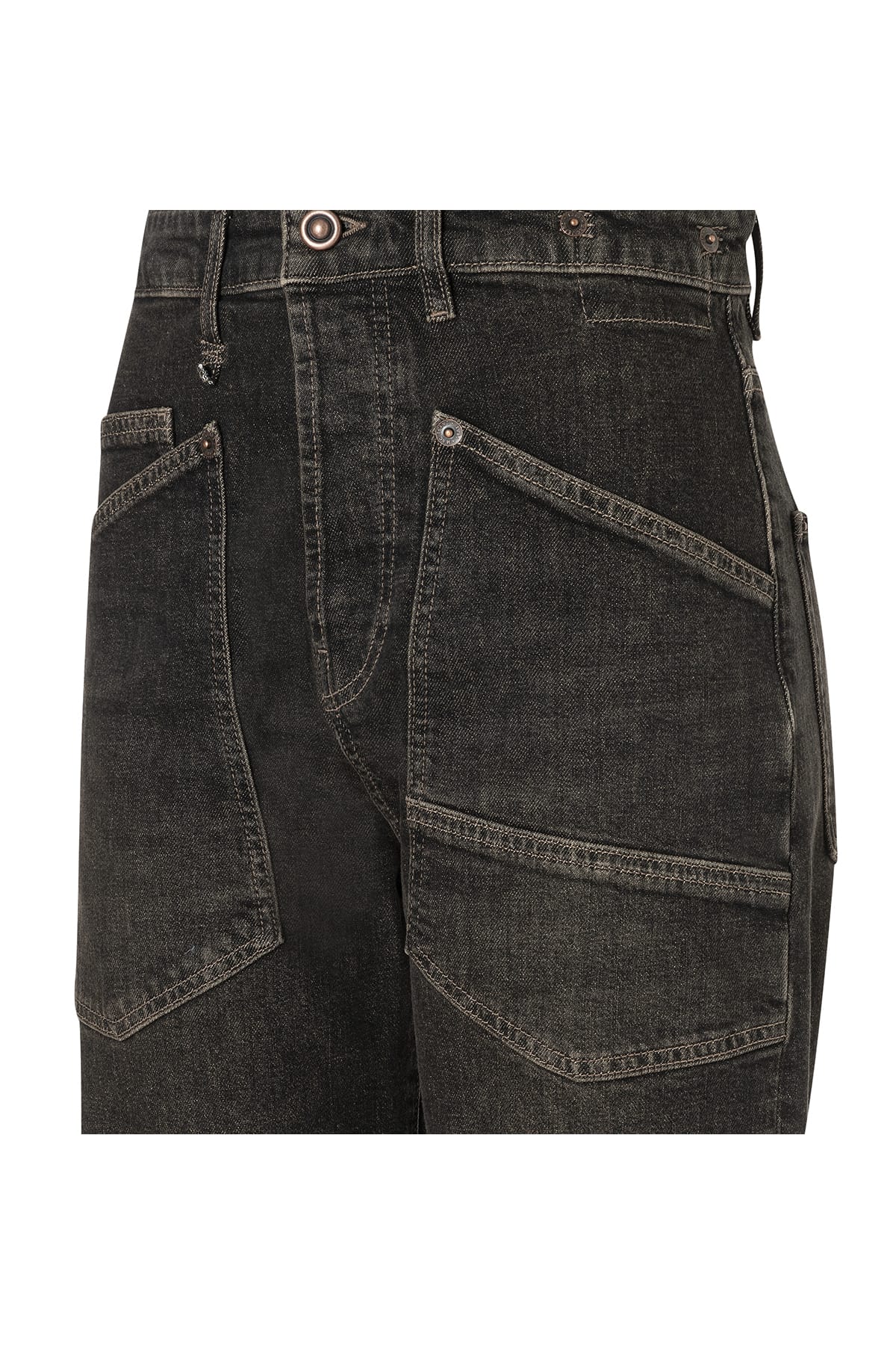 Jeans BAGGY straight Authentic comfort denim brown tinted black wash Jeans MAC