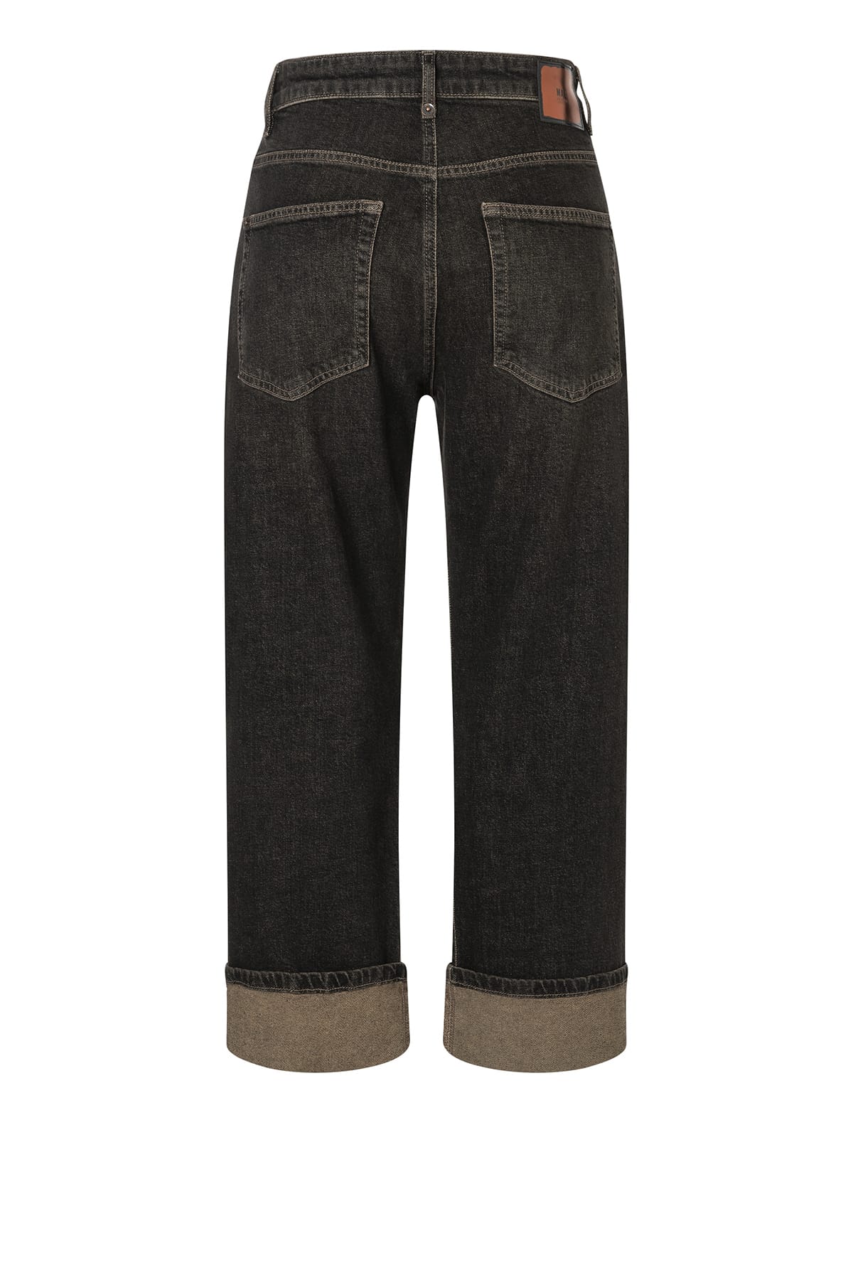 Jeans BAGGY straight Authentic comfort denim brown tinted black wash Jeans MAC