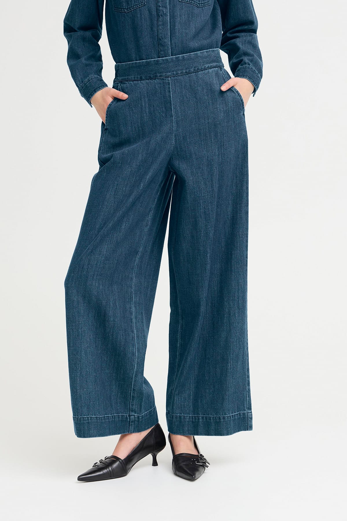 Jeans IHAUBERY PA Washed dark blue Jeans ICHI