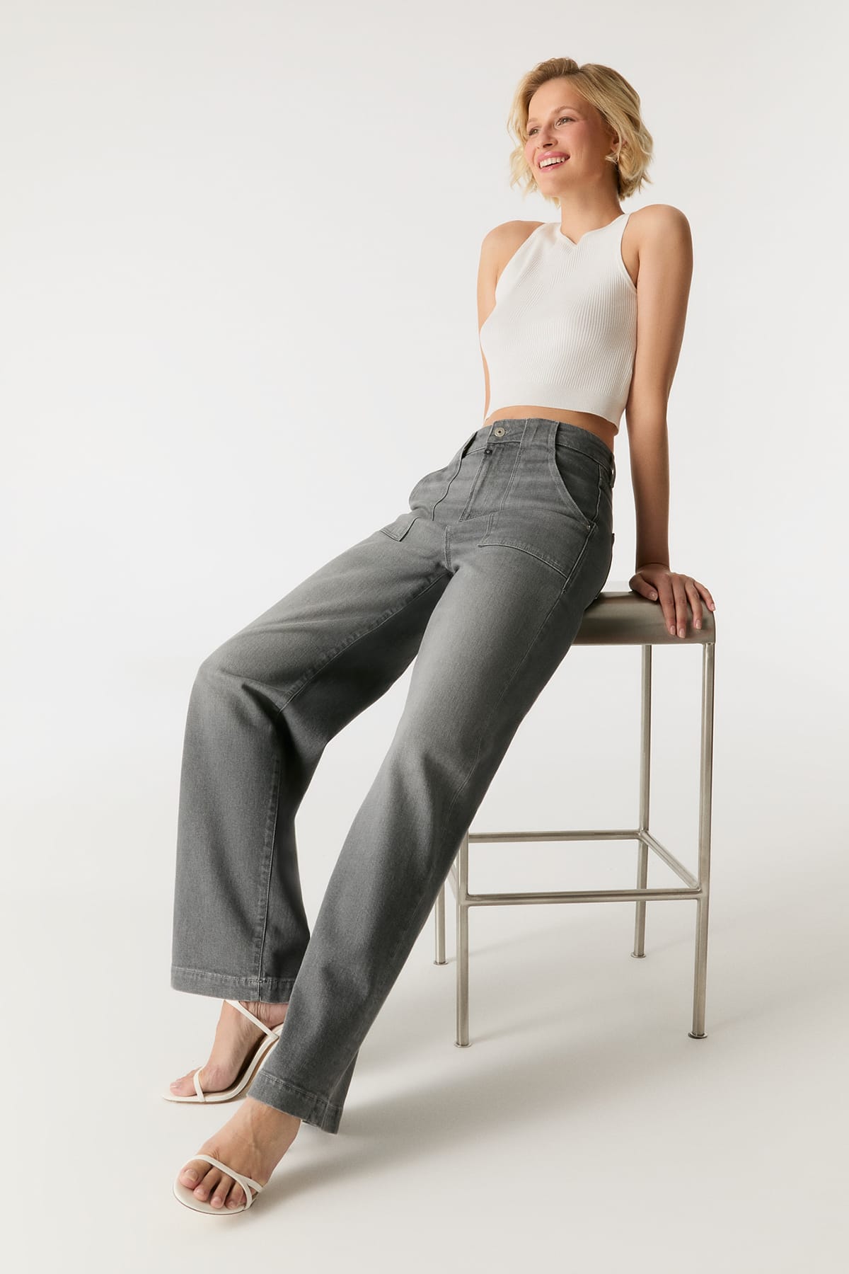 Jeans Lulu Grey Vintage Jeans C.O.J - Cup of Joe Denim