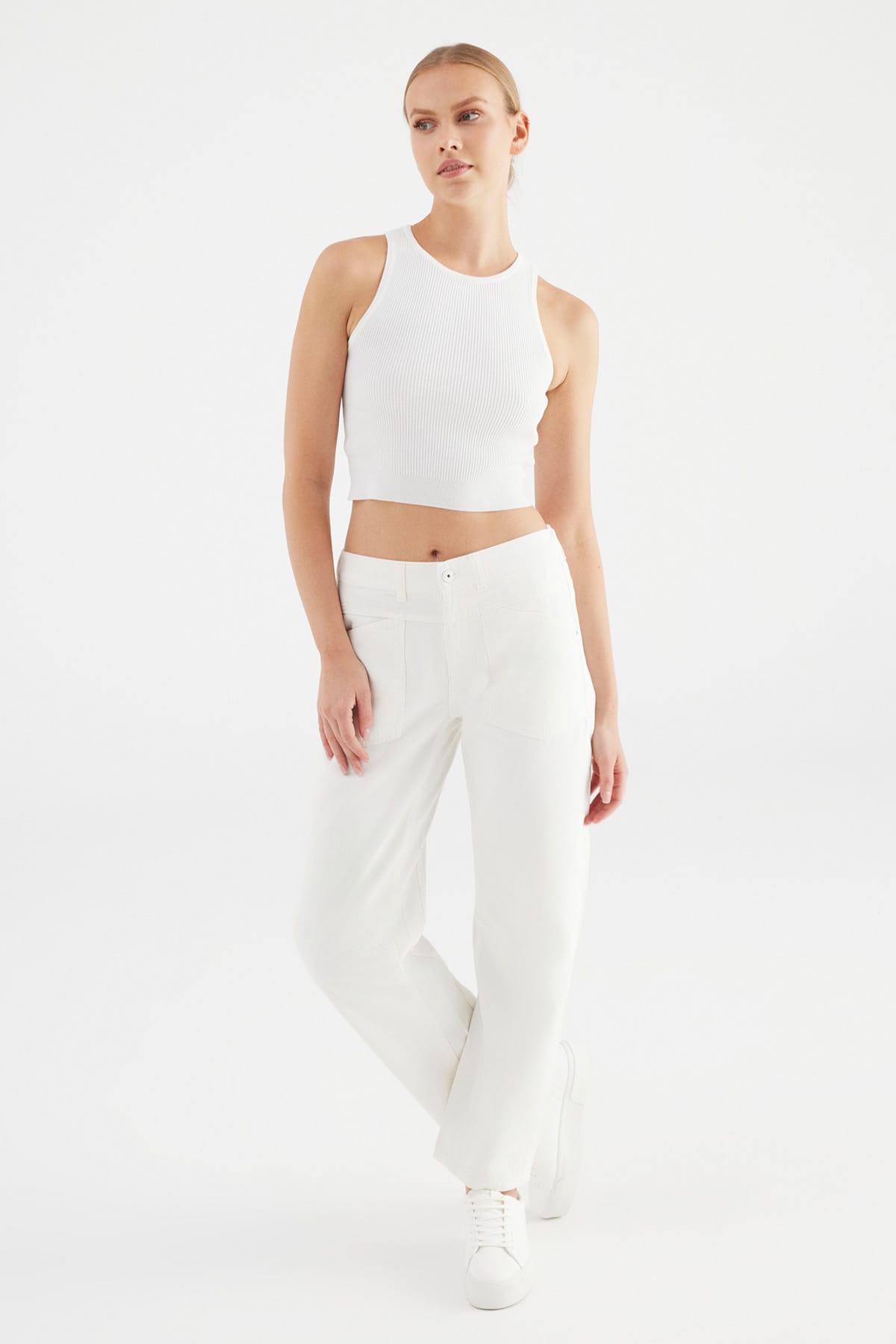 Jeans Selena White Jeans C.O.J - Cup of Joe Denim