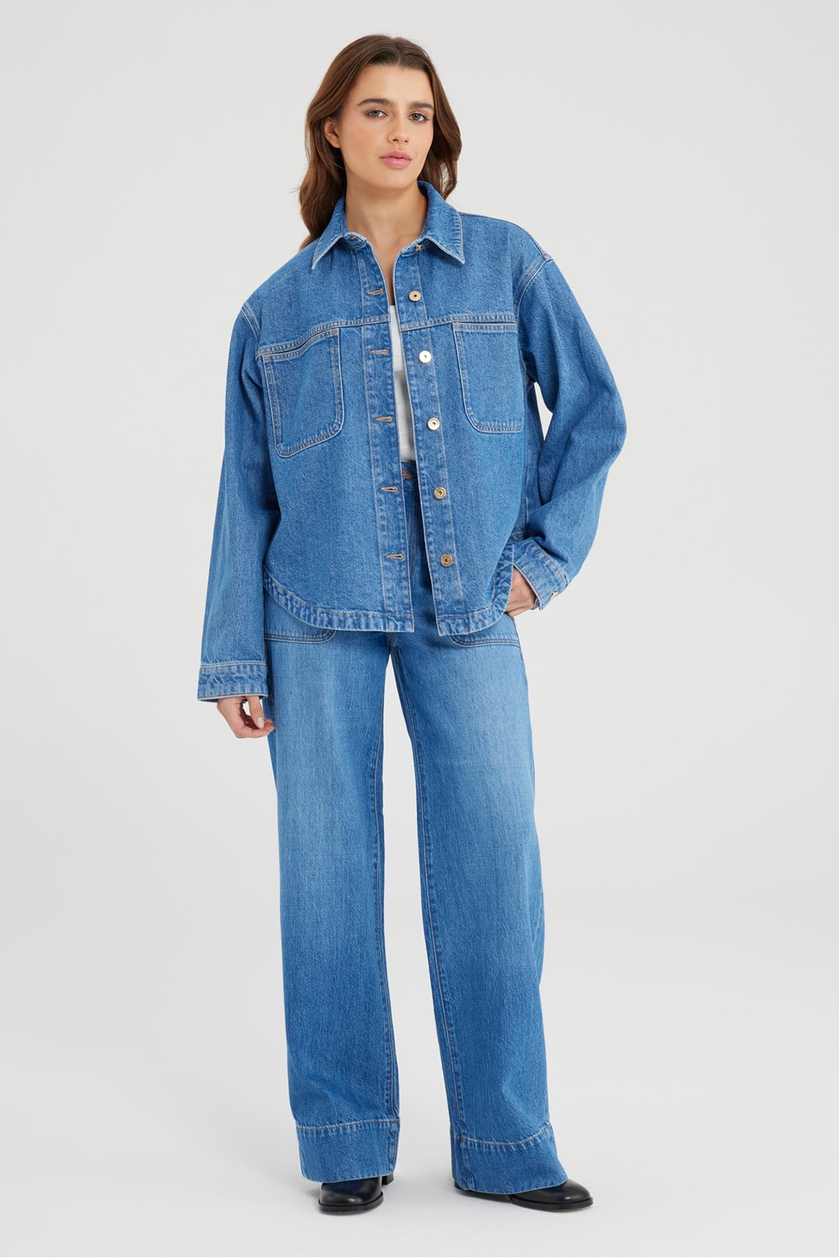 Jeanshemd Tamara Medium Blue Jeanshemd C.O.J - Cup of Joe Denim