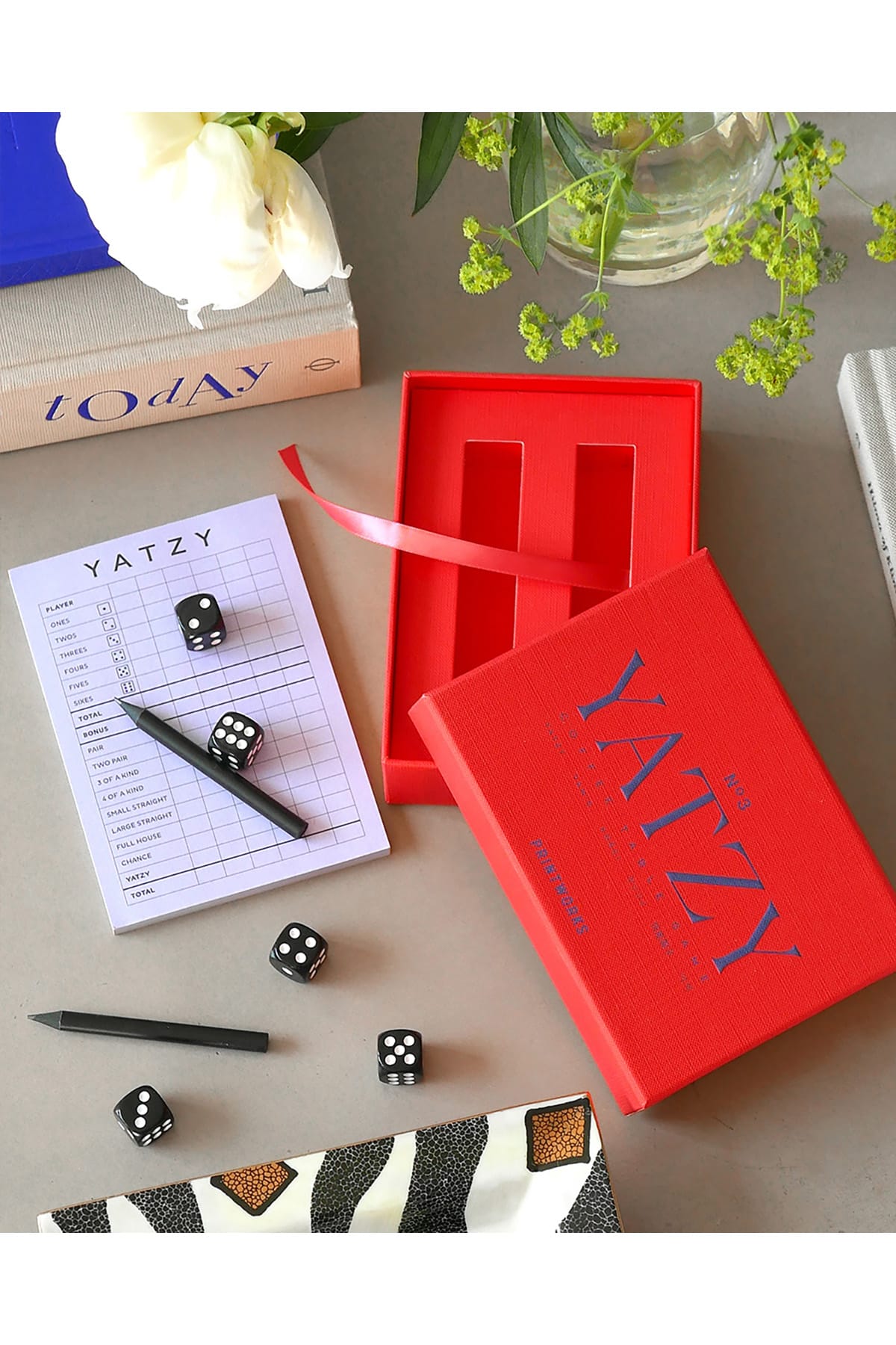 Klassisches Würfelspiel Yatzy Red Klassisches Würfelspiel Printworks