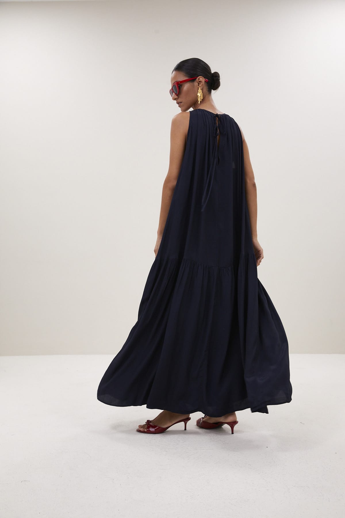 Kleid peggy twill captain blue Kleid By Bar