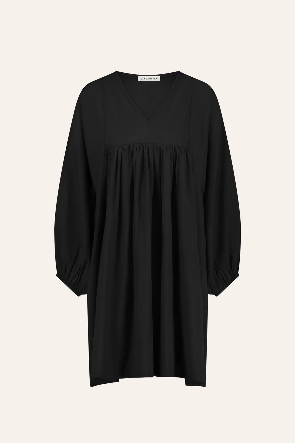 Kleid philou chambric dress jet black Kleid By Bar