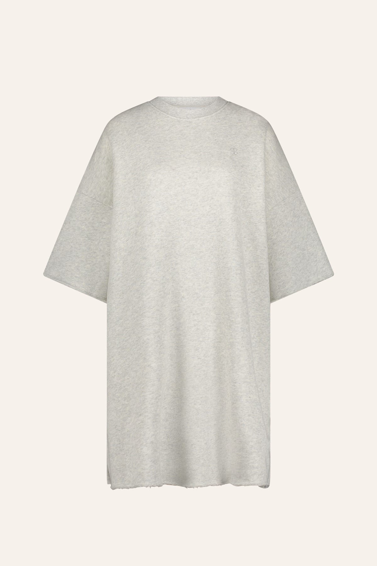 Kleid willow sweat dress light grey melee Kleid By Bar