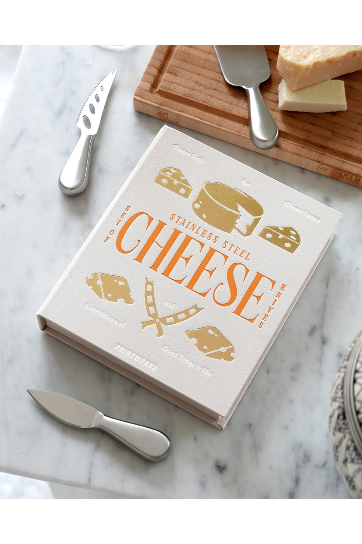 Küchenutensilien The Essentials - Cheese Tools Beige/Yellow Küchenutensilien Printworks