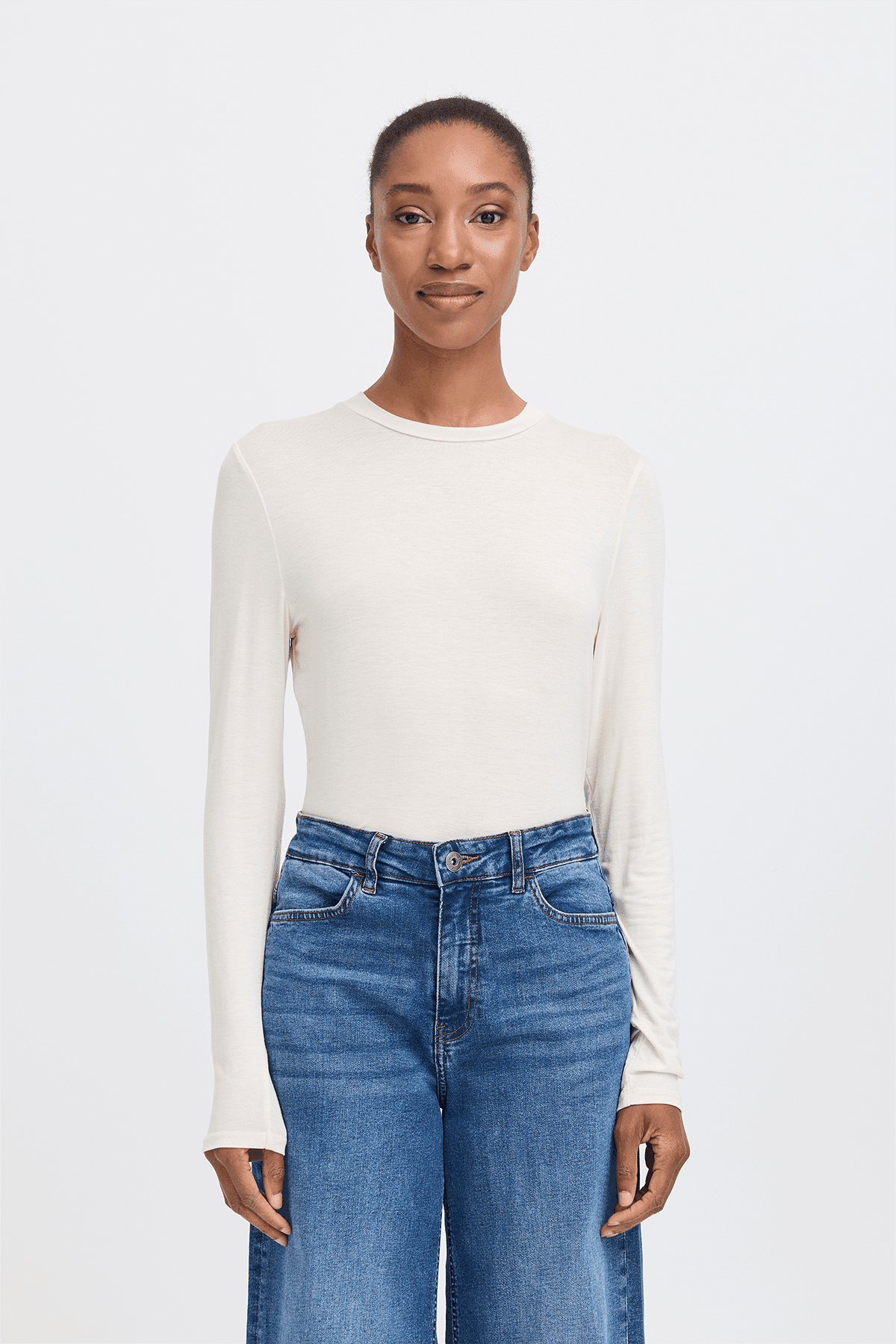 Longsleeve IHPHILUCA LS2 Almond Milk Longsleeve ICHI