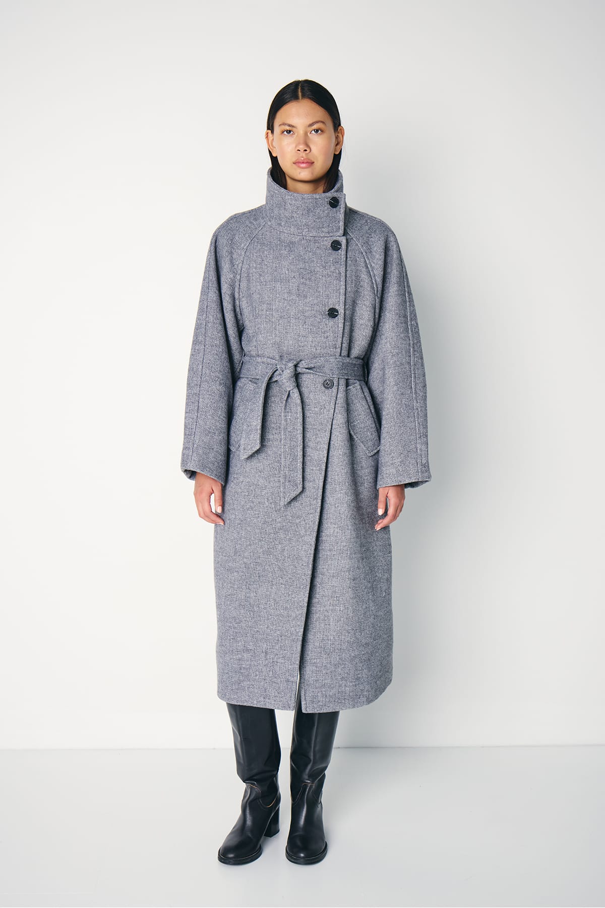 Mantel IHGAZIVA JA2 Grey melange Mantel ICHI