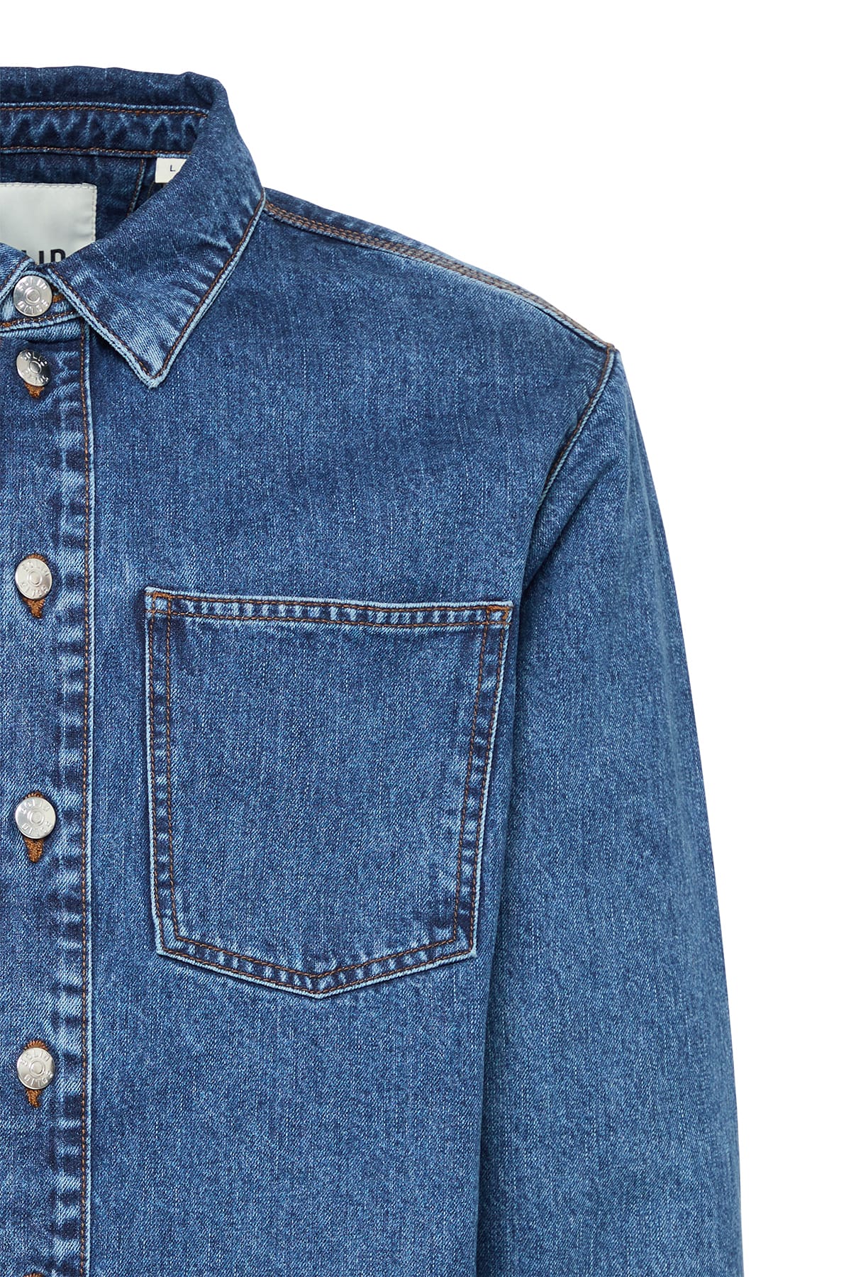 Overshirt SDWILLIAM Middle Blue Denim Overshirt Solid